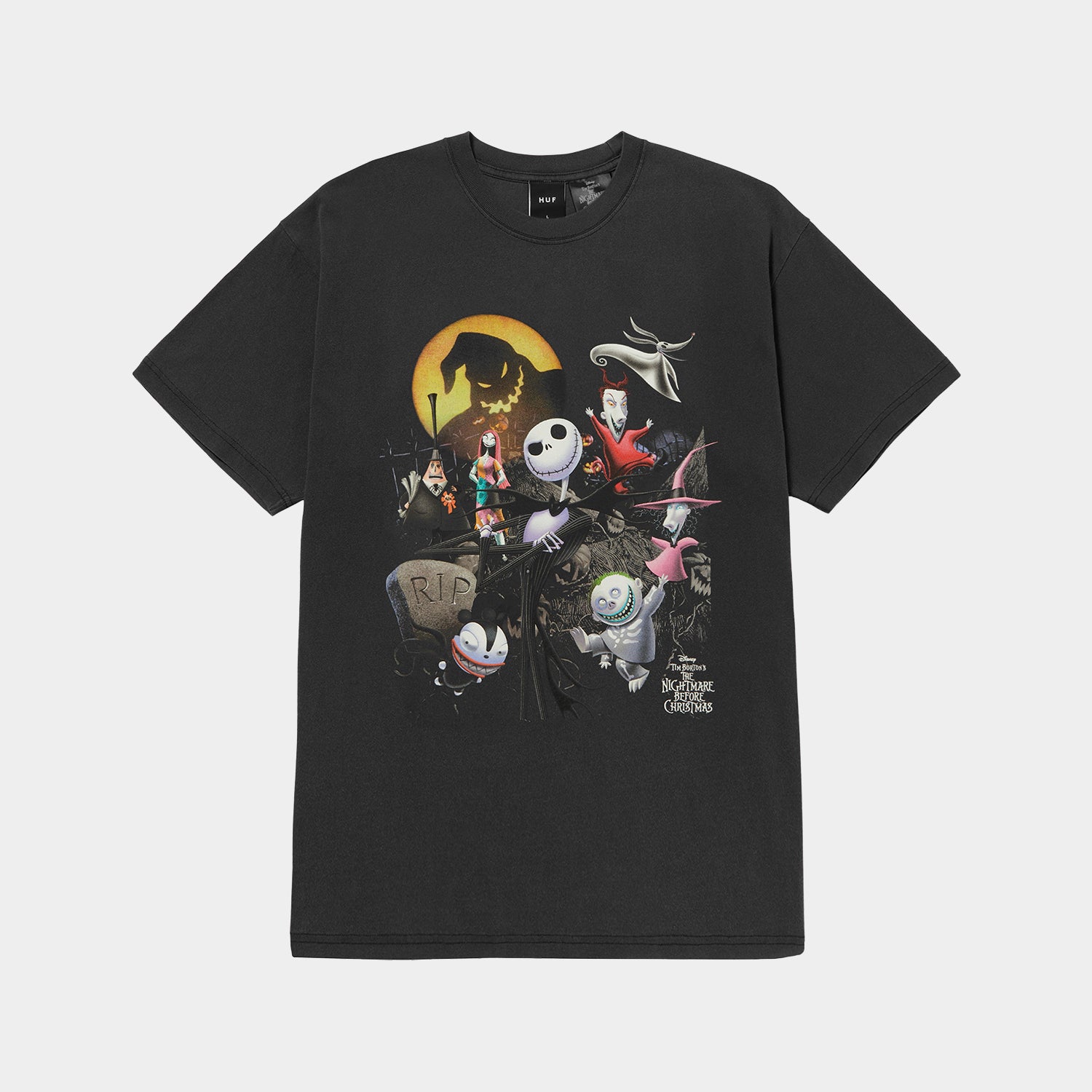 HUF (ハフ) Worldwide JP /T-SHIRTS(Tシャツ)/ HUF X NIGHTMARE BEFORE CHRISTMAS VINTAGE TEE商品 / VINTAGE BLACK