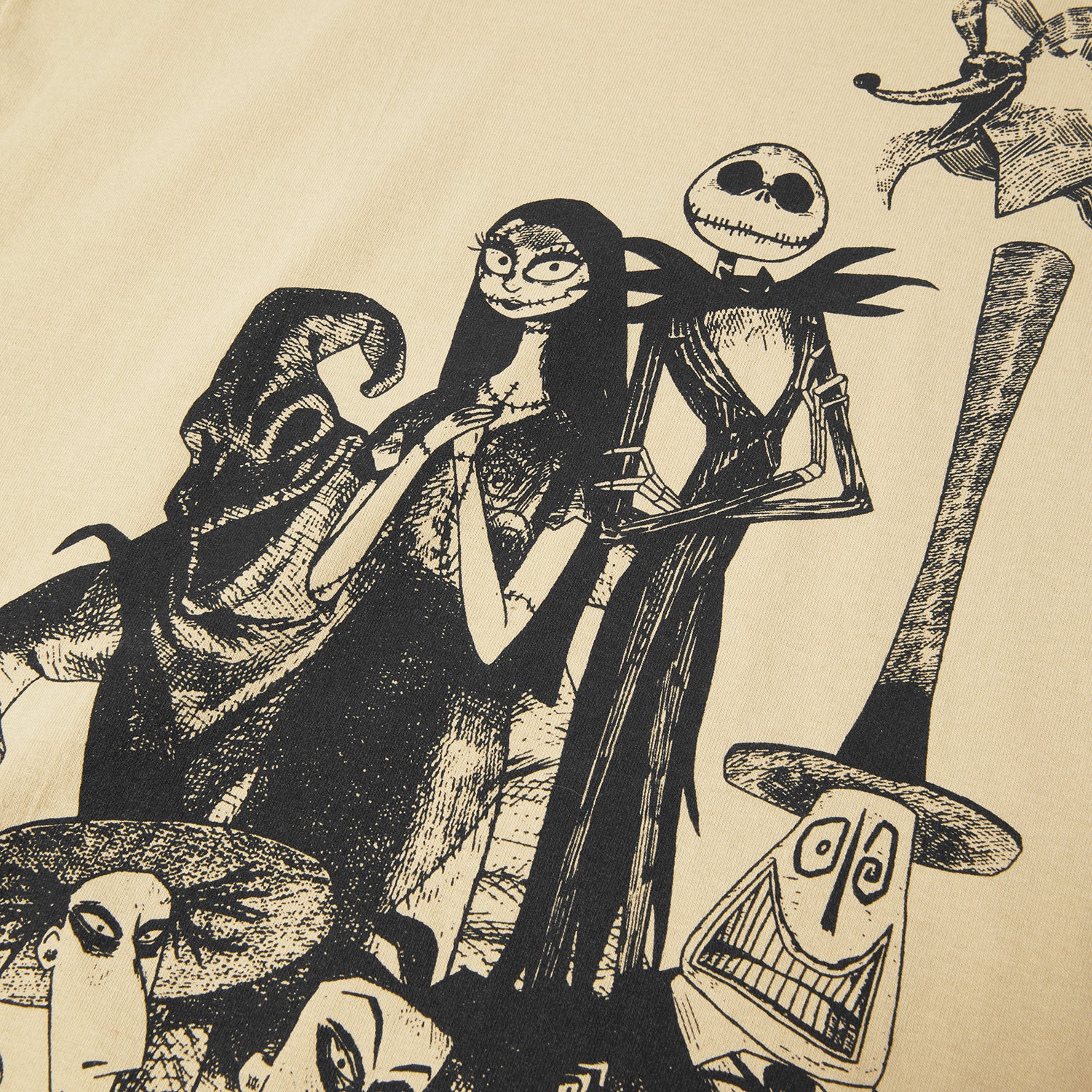 HUF (ハフ) Worldwide JP /T-SHIRTS(Tシャツ)/ HUF X NIGHTMARE BEFORE CHRISTMAS CAST TEE商品 / SAND