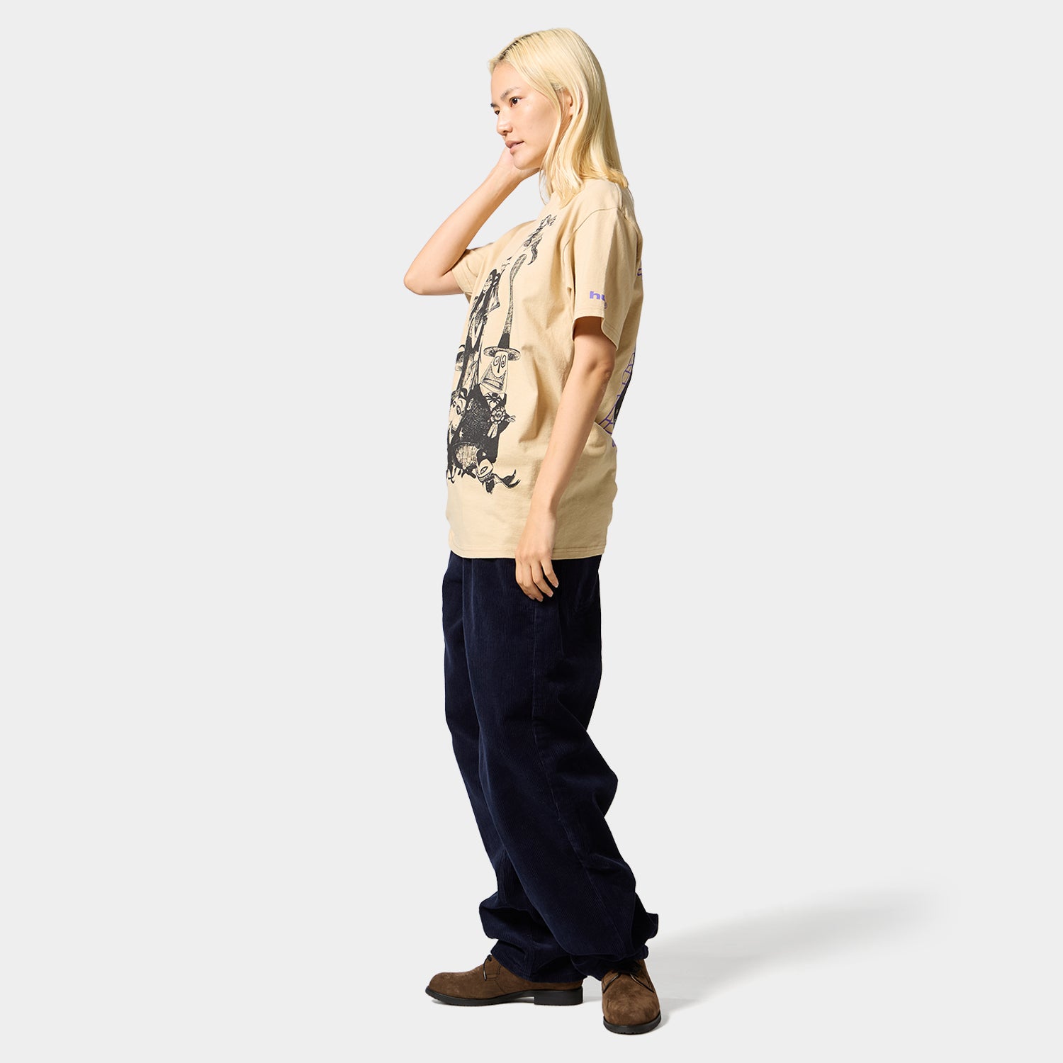HUF (ハフ) Worldwide JP /T-SHIRTS(Tシャツ)/ HUF X NIGHTMARE BEFORE CHRISTMAS CAST TEE商品 / SAND