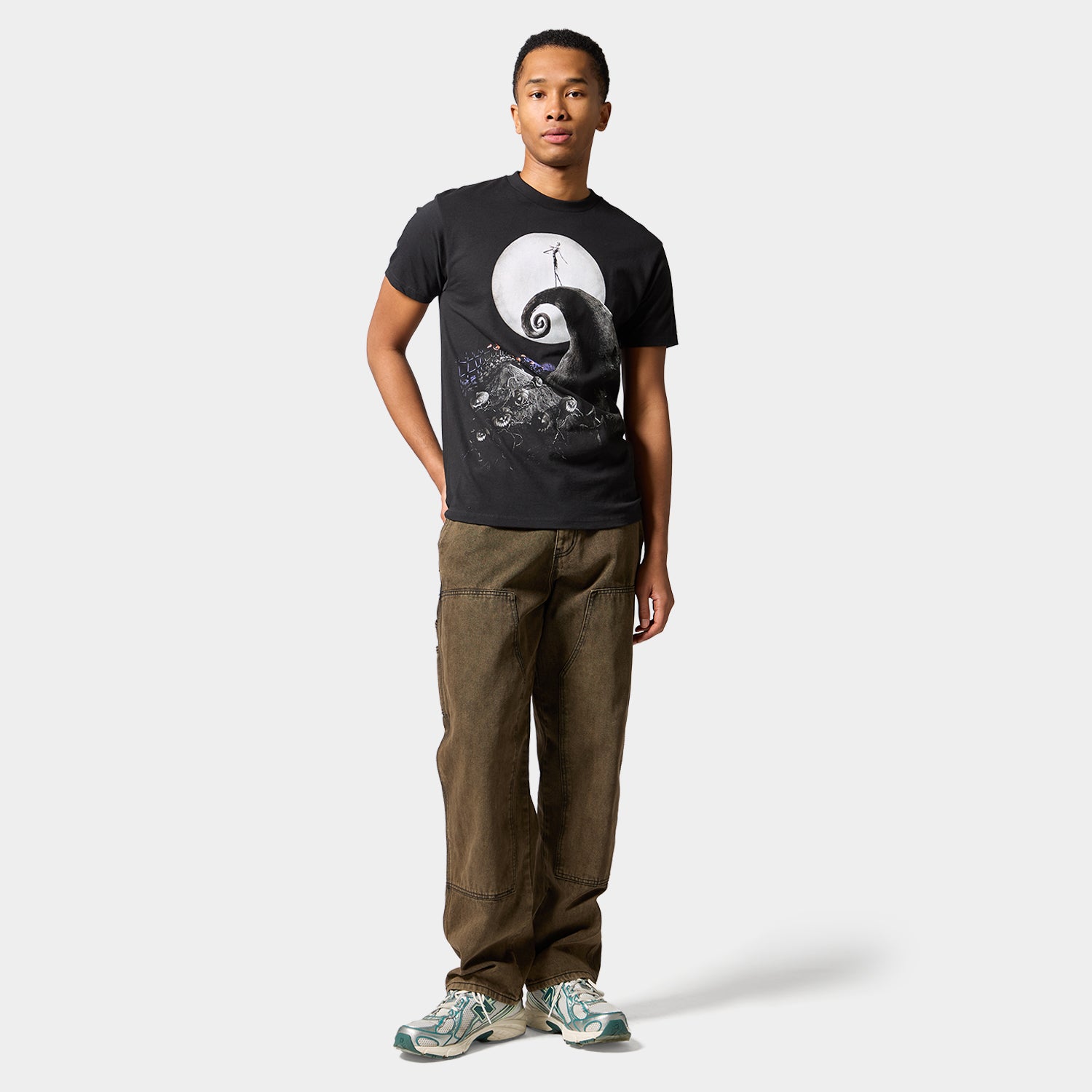 HUF (ハフ) Worldwide JP /T-SHIRTS(Tシャツ)/ HUF X NIGHTMARE BEFORE CHRISTMAS SPIRAL HILL TEE商品 / BLACK