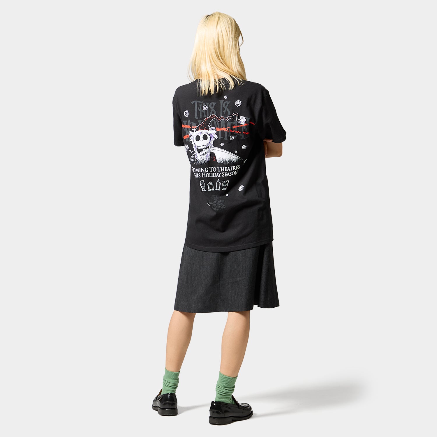 HUF (ハフ) Worldwide JP /T-SHIRTS(Tシャツ)/ HUF X NIGHTMARE BEFORE CHRISTMAS XMAS TEE商品 / BLACK