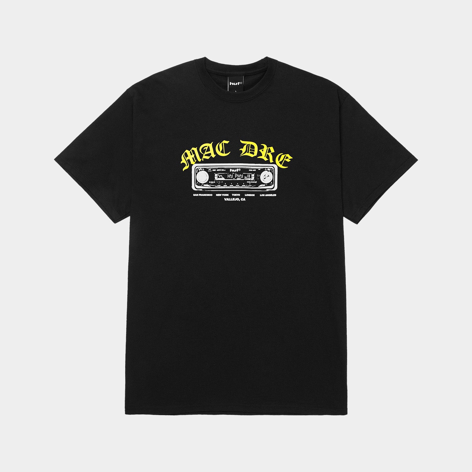 HUF (ハフ) Worldwide JP /T-SHIRTS(Tシャツ)/ HUF X MAC DRE BEST OF TEE商品 / BLACK