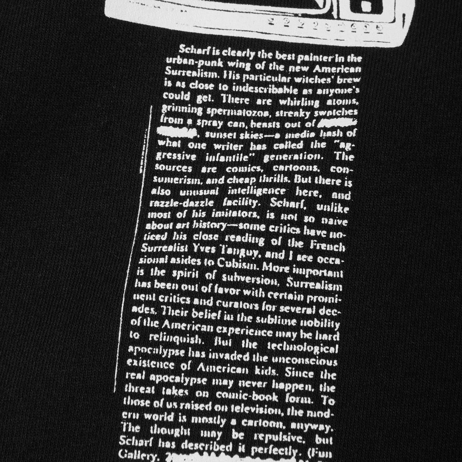 HUF (ハフ) Worldwide JP /T-SHIRTS(Tシャツ)/ KENNY SCHARF PHILOSOPHY TEE商品 / BLACK