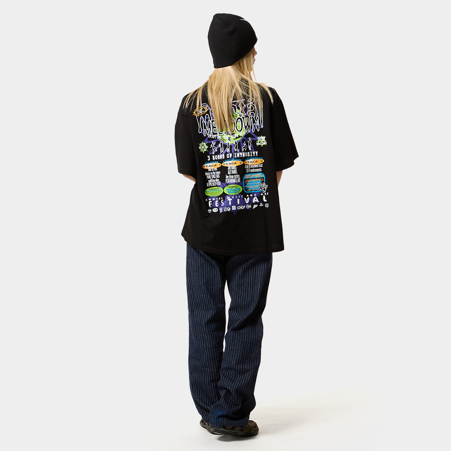 HUF (ハフ) Worldwide JP /T-SHIRTS(Tシャツ)/ MENTAL MELTDOWN TEE商品 / BLACK