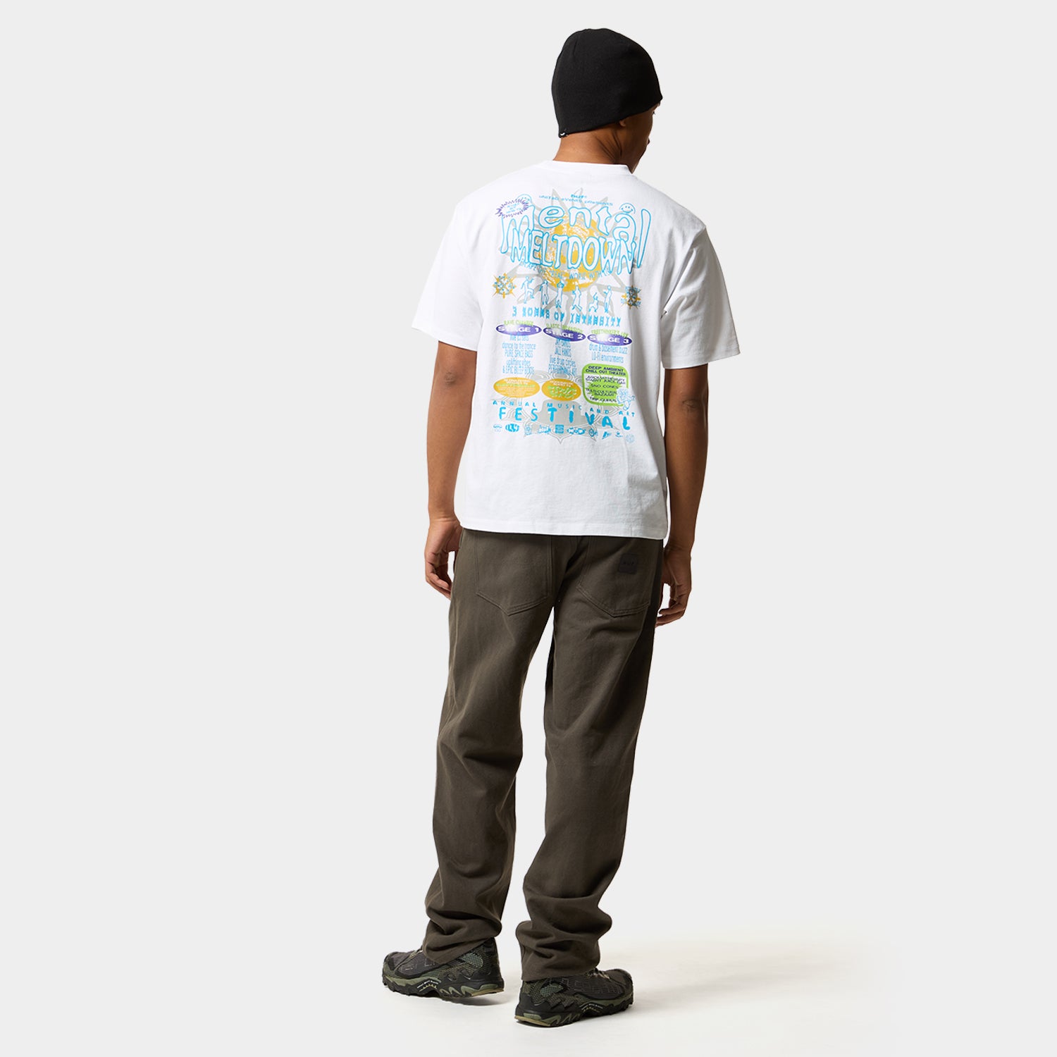 HUF (ハフ) Worldwide JP /T-SHIRTS(Tシャツ)/ MENTAL MELTDOWN TEE商品 / BLACK