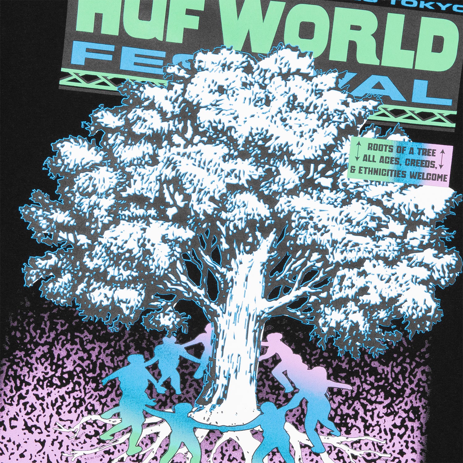 HUF (ハフ) Worldwide JP /T-SHIRTS(Tシャツ)/ WORLD FESTIVAL TEE商品 / WHITE
