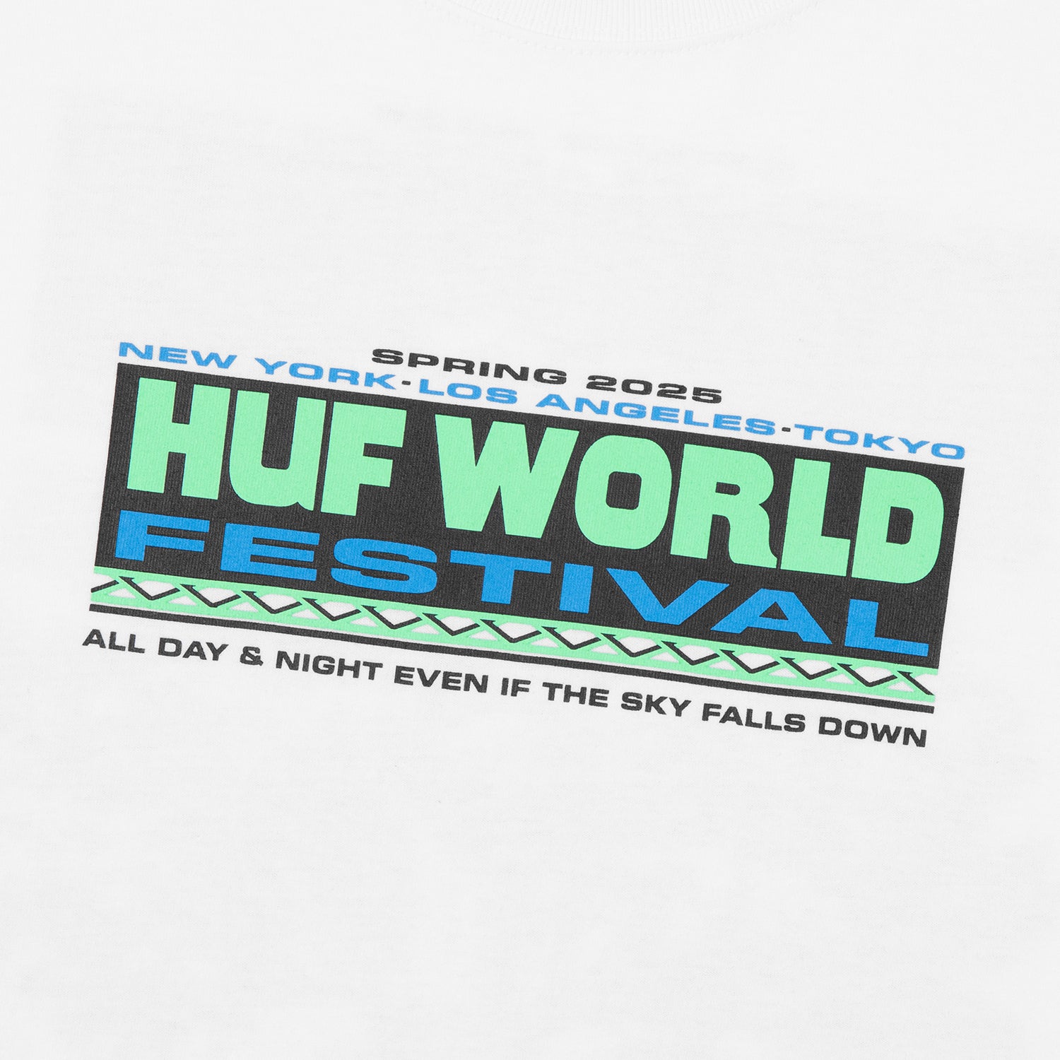 HUF (ハフ) Worldwide JP /T-SHIRTS(Tシャツ)/ WORLD FESTIVAL TEE商品 / WHITE