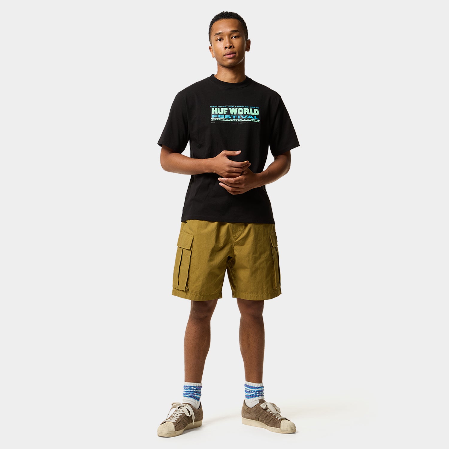 HUF (ハフ) Worldwide JP /T-SHIRTS(Tシャツ)/ WORLD FESTIVAL TEE商品 / WHITE