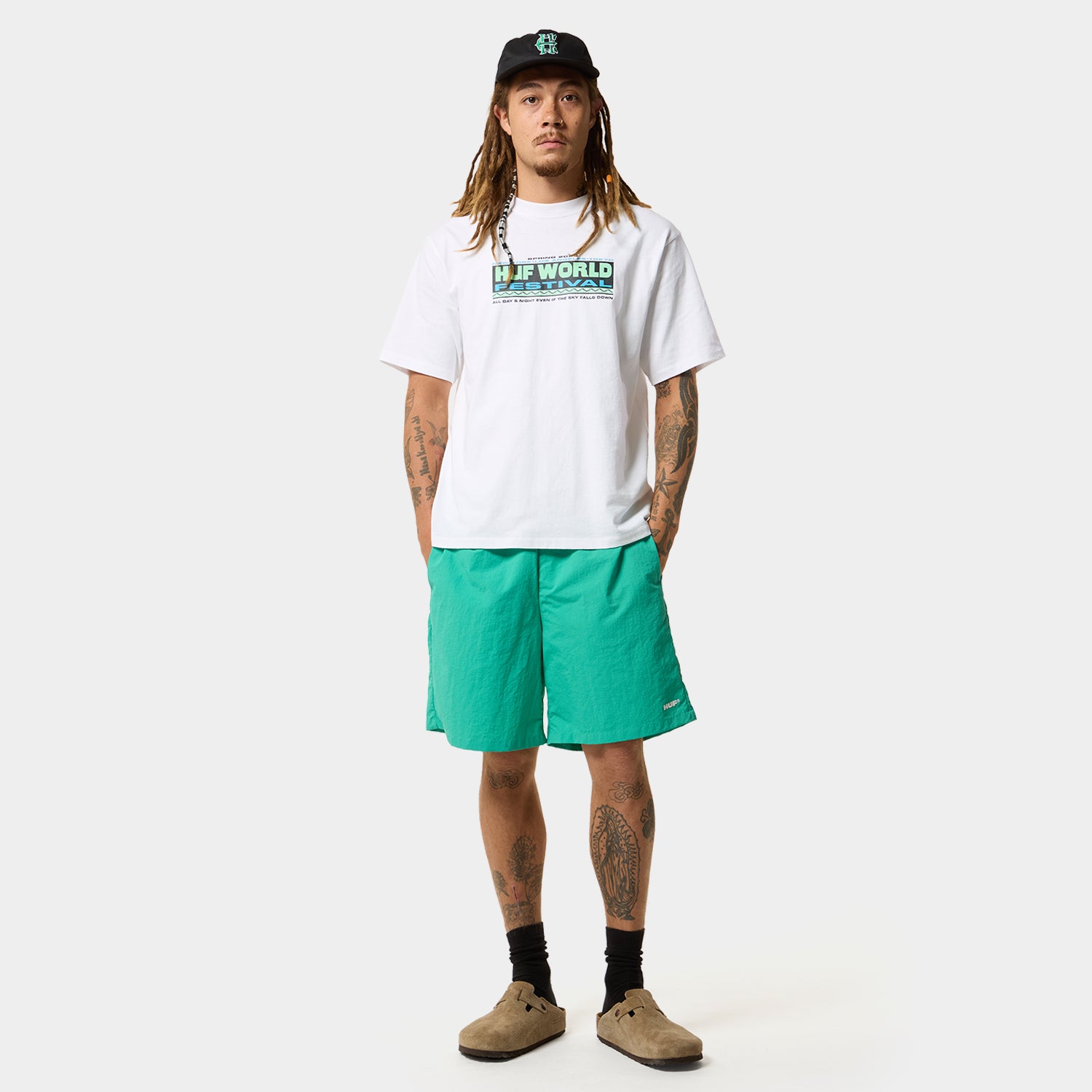 HUF (ハフ) Worldwide JP /T-SHIRTS(Tシャツ)/ WORLD FESTIVAL TEE商品 / WHITE