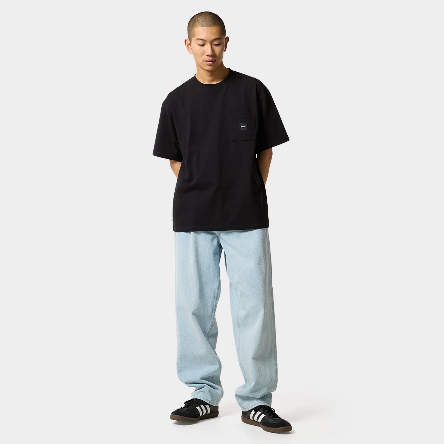 HUF (ハフ) Worldwide JP /T-SHIRTS(Tシャツ)/ BOX LOGO POCKET TEE商品 / PINK