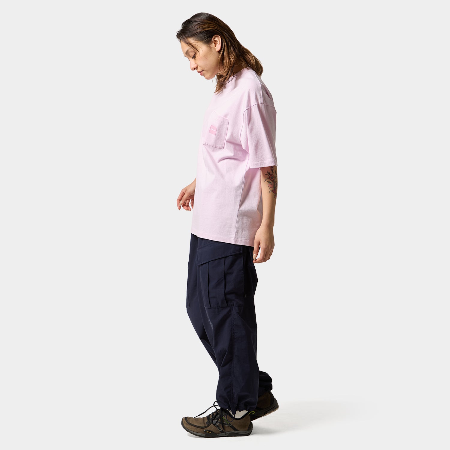 HUF (ハフ) Worldwide JP /T-SHIRTS(Tシャツ)/ BOX LOGO POCKET TEE商品 / PINK