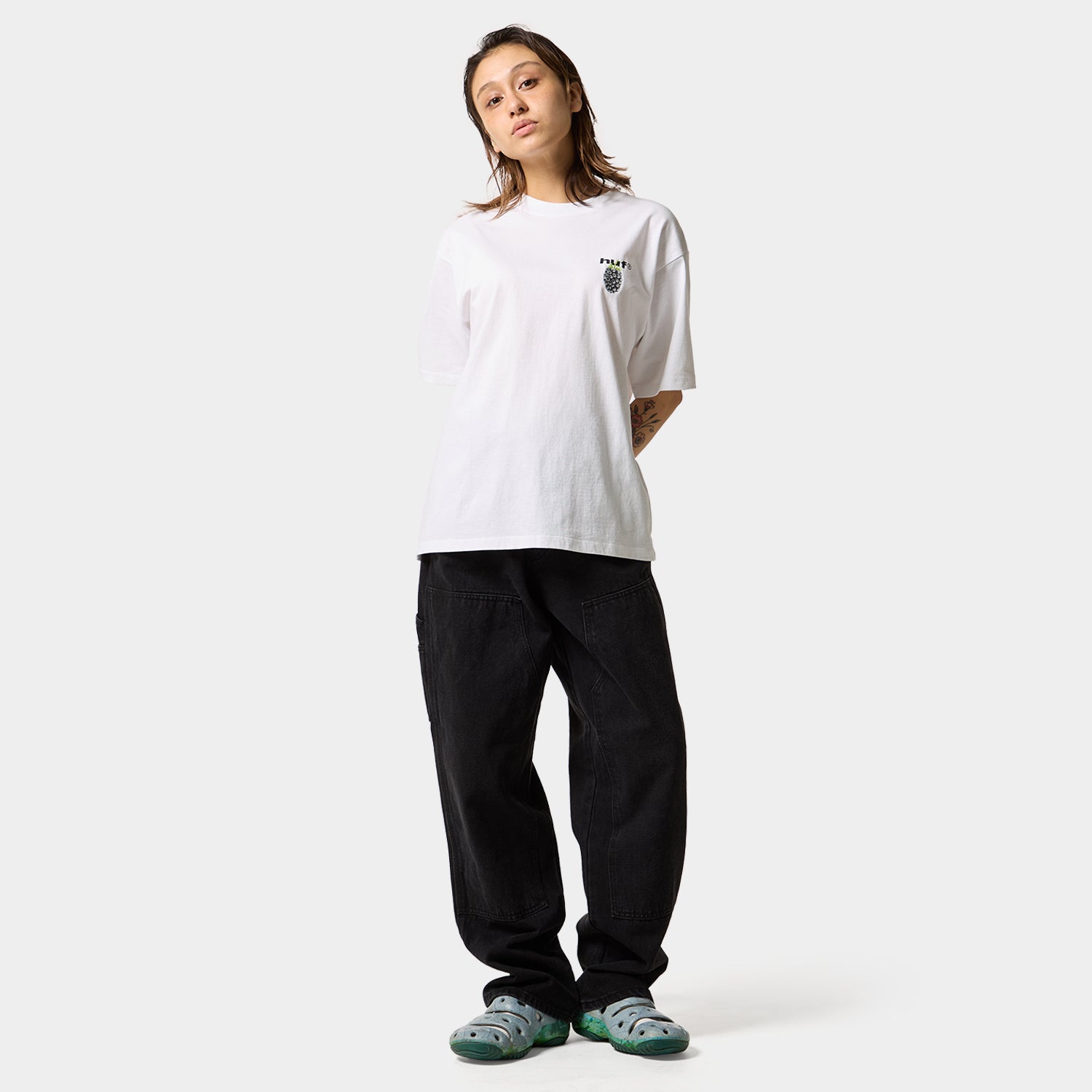 HUF (ハフ) Worldwide JP /T-SHIRTS(Tシャツ)/ BLACK BERRY TEE商品 / ASH GREY