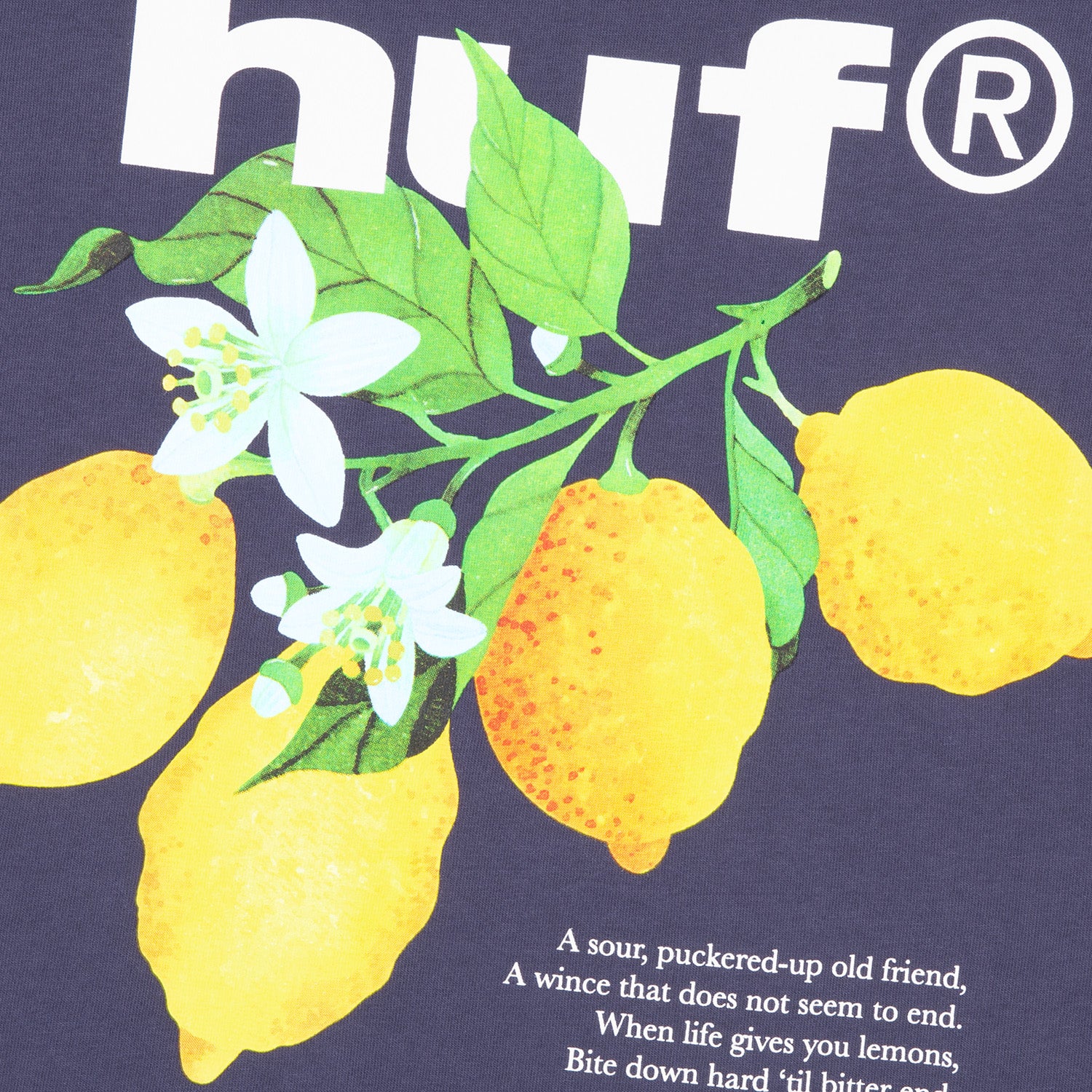 HUF (ハフ) Worldwide JP /T-SHIRTS(Tシャツ)/ SOUR LEMON TEE商品 / NAVY