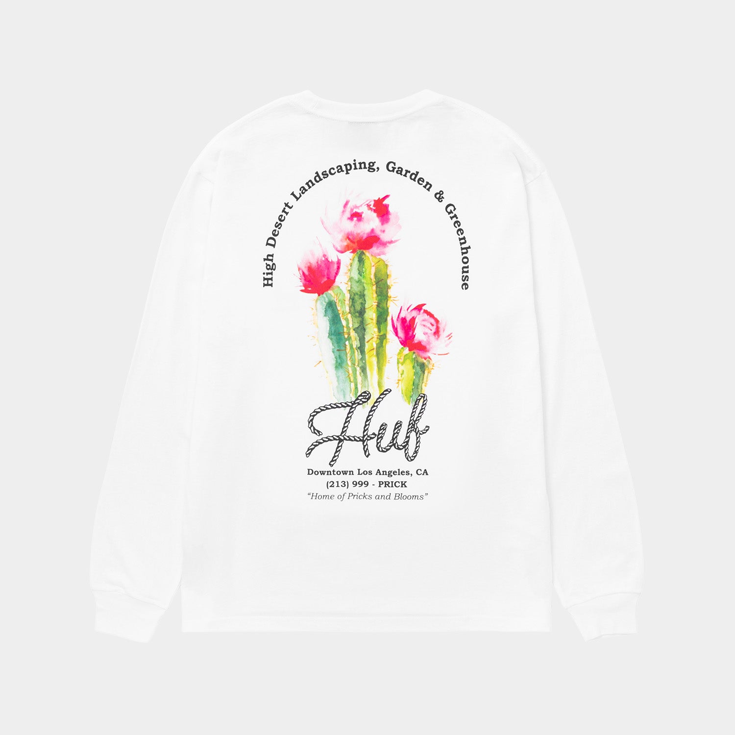 HUF (ハフ) Worldwide JP /T-SHIRTS(Tシャツ)/ DESERT ROSE LS TEE商品 / CHARCOAL