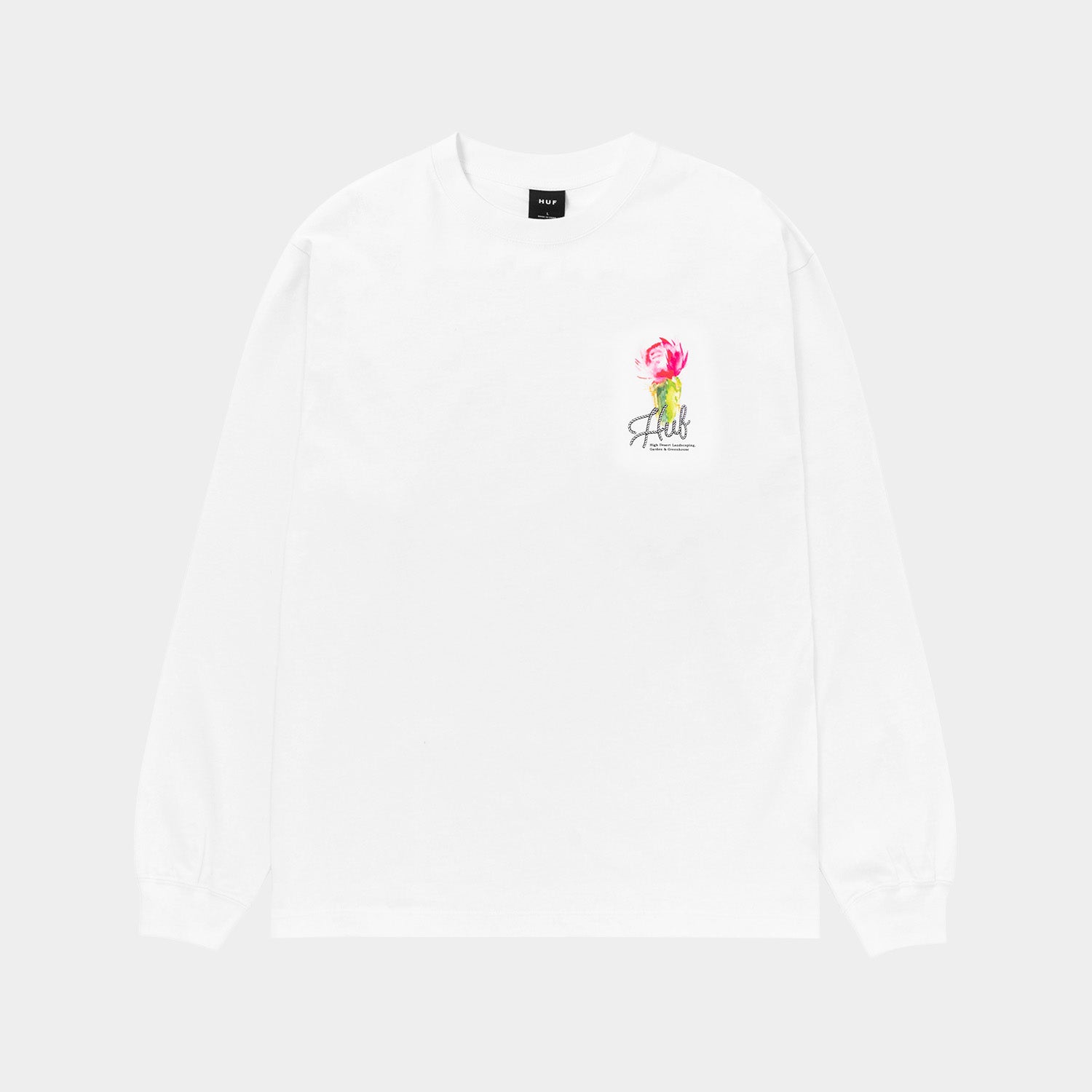 HUF (ハフ) Worldwide JP /T-SHIRTS(Tシャツ)/ DESERT ROSE LS TEE商品 / CHARCOAL