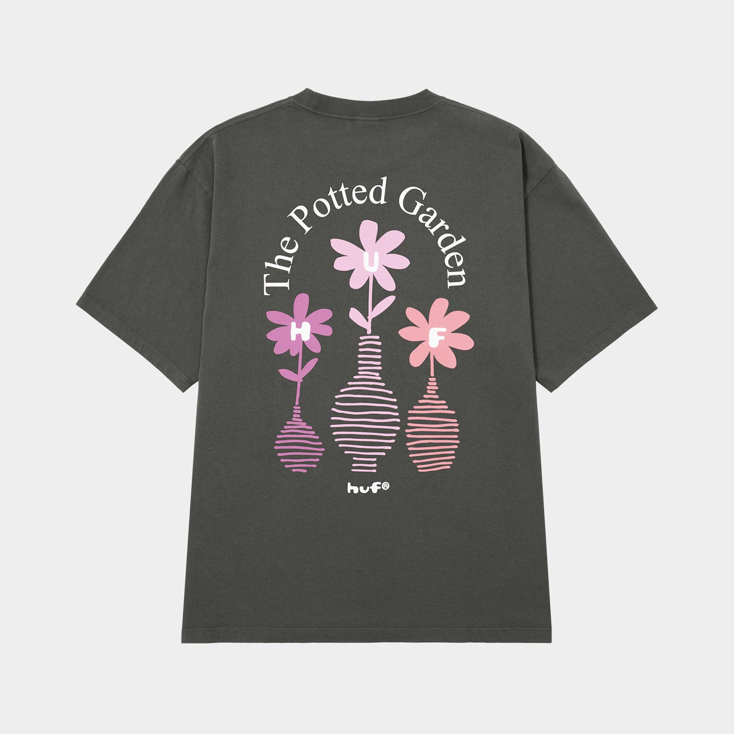 HUF (ハフ) Worldwide JP /T-SHIRTS(Tシャツ)/ THE POTTED GARDEN TEE商品 / CHARCOAL