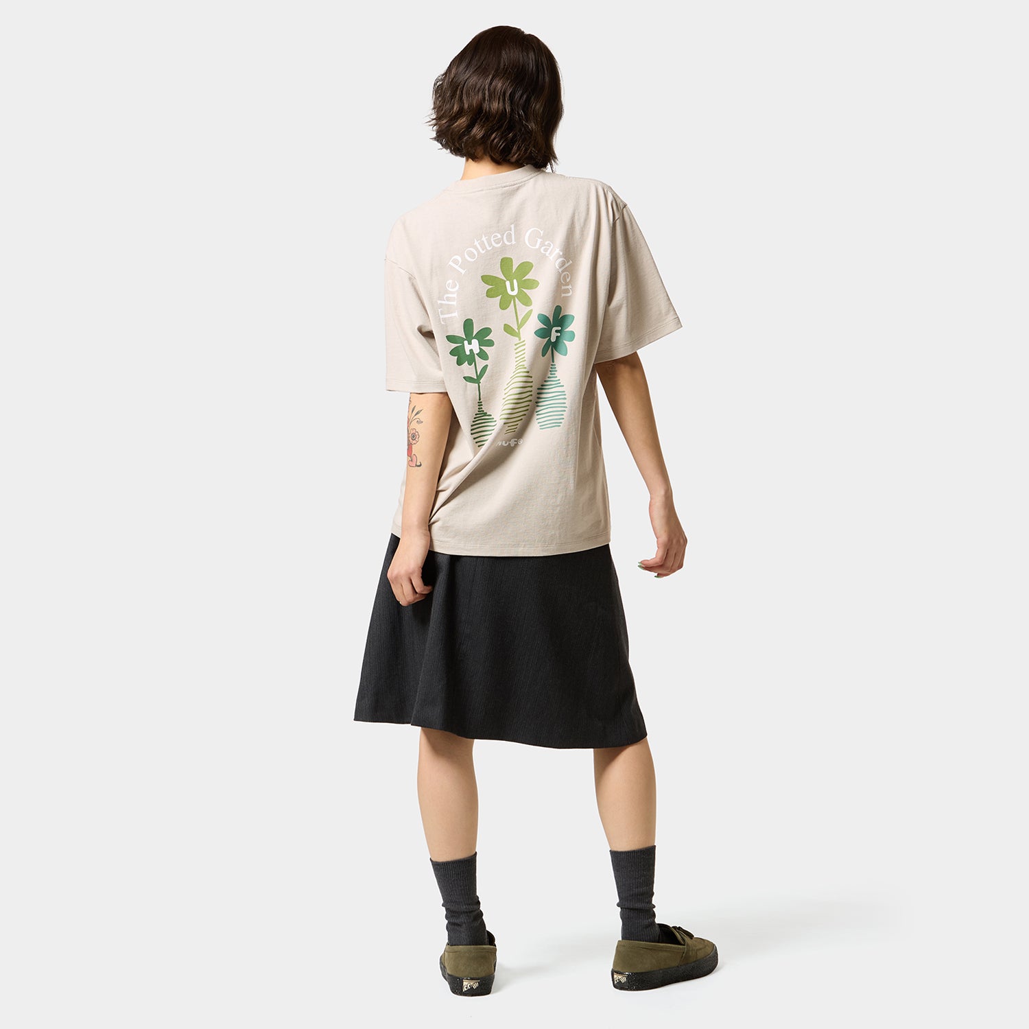 HUF (ハフ) Worldwide JP /T-SHIRTS(Tシャツ)/ THE POTTED GARDEN TEE商品 / CHARCOAL