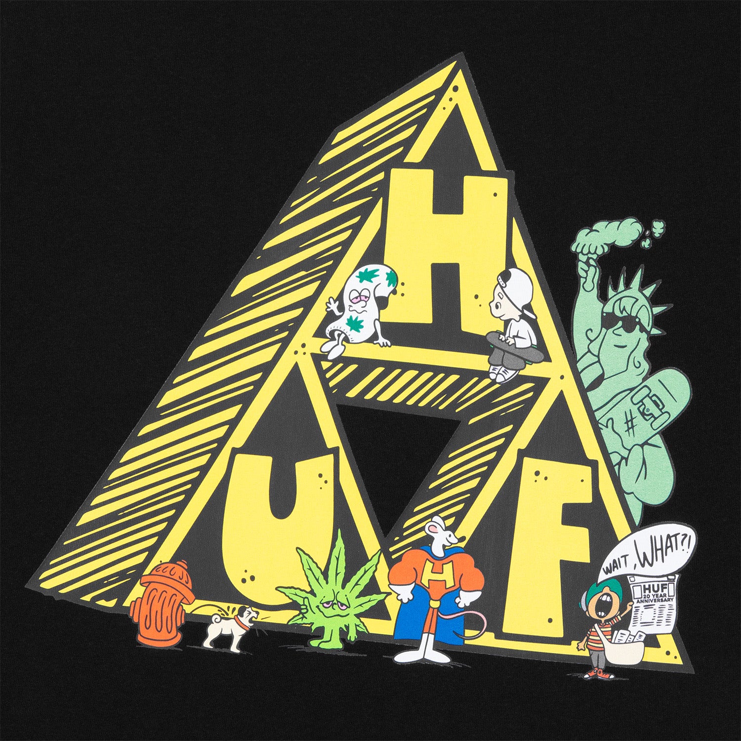 HUF (ハフ) Worldwide JP /T-SHIRTS(Tシャツ)/ 【オンラインストア限定】SATURDAY MORNING TT TEE商品 / WHITE
