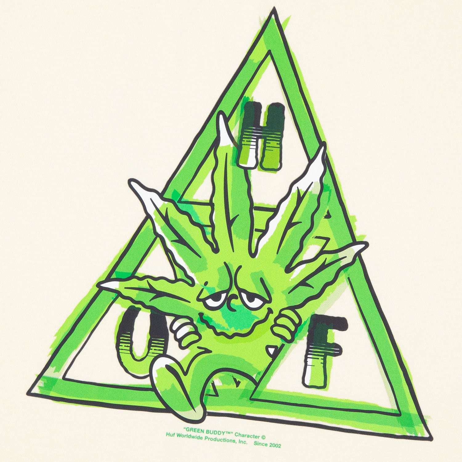HUF (ハフ) Worldwide JP /T-SHIRTS(Tシャツ)/ 【オンラインストア限定】GREEN BUDDY TT TEE商品 / NATURAL