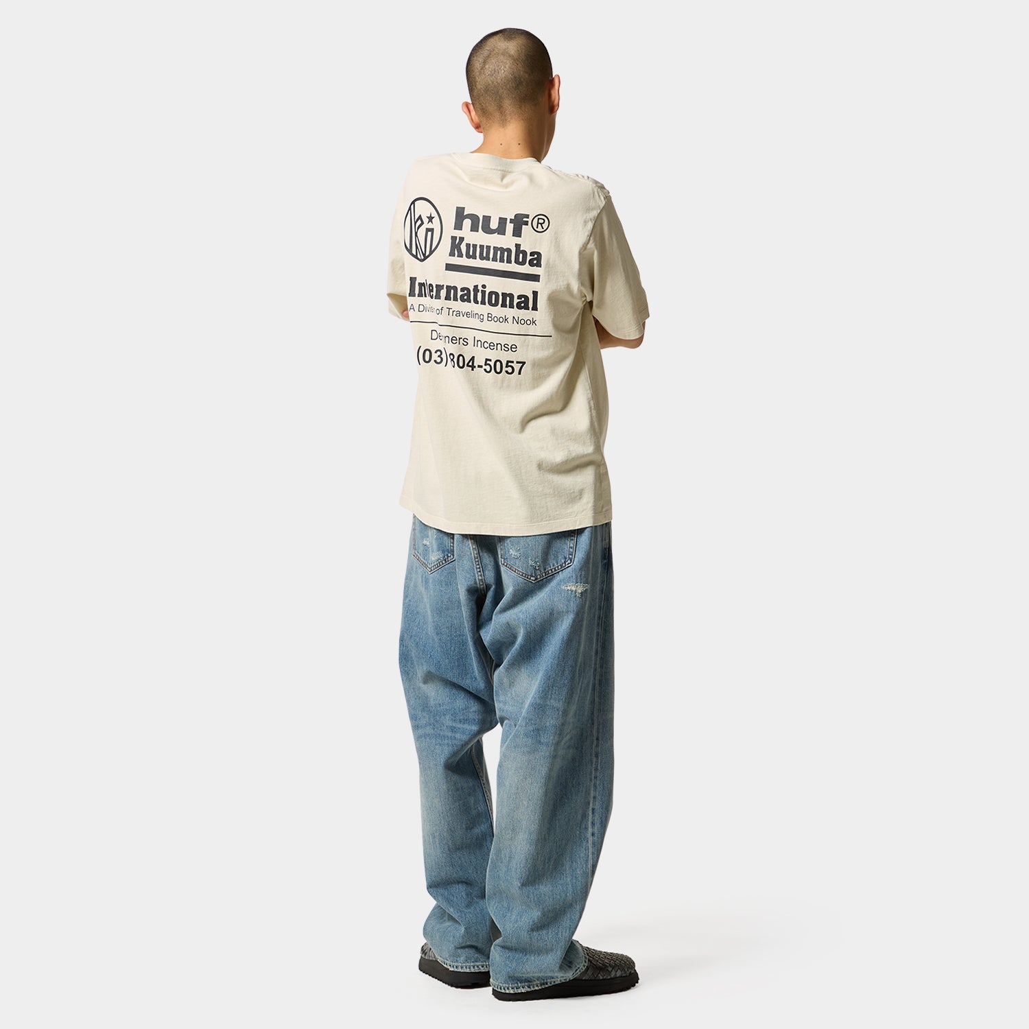 HUF (ハフ) Worldwide JP /T-SHIRTS(Tシャツ)/ HUF X KUUMBA INTERNATIONAL KUUMBA TEE商品 / CREAM