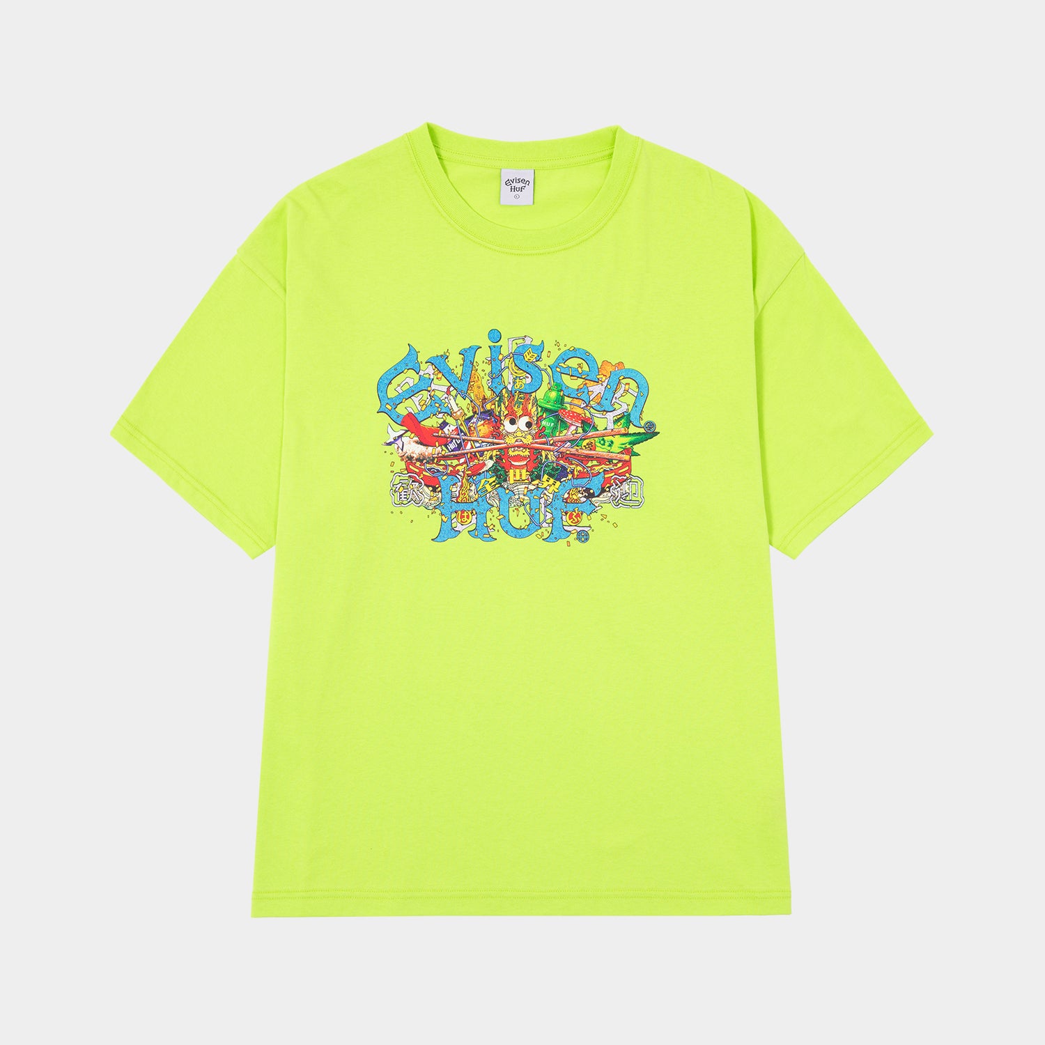 HUF (ハフ) Worldwide JP /T-SHIRTS(Tシャツ)/ HUF X EVISEN SKATEBOARDS DRAGON TEE商品 / BLACK