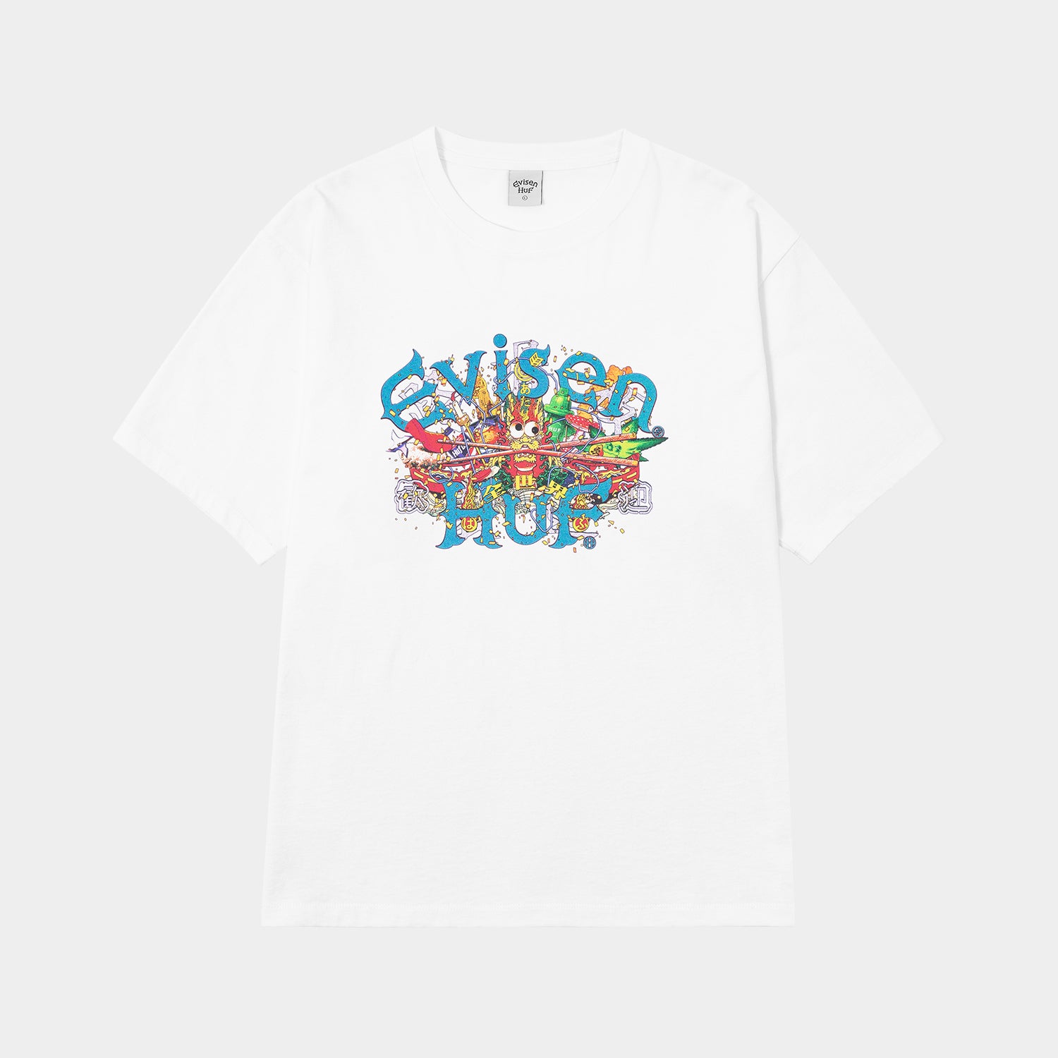 HUF (ハフ) Worldwide JP /T-SHIRTS(Tシャツ)/ HUF X EVISEN SKATEBOARDS DRAGON TEE商品 / BLACK