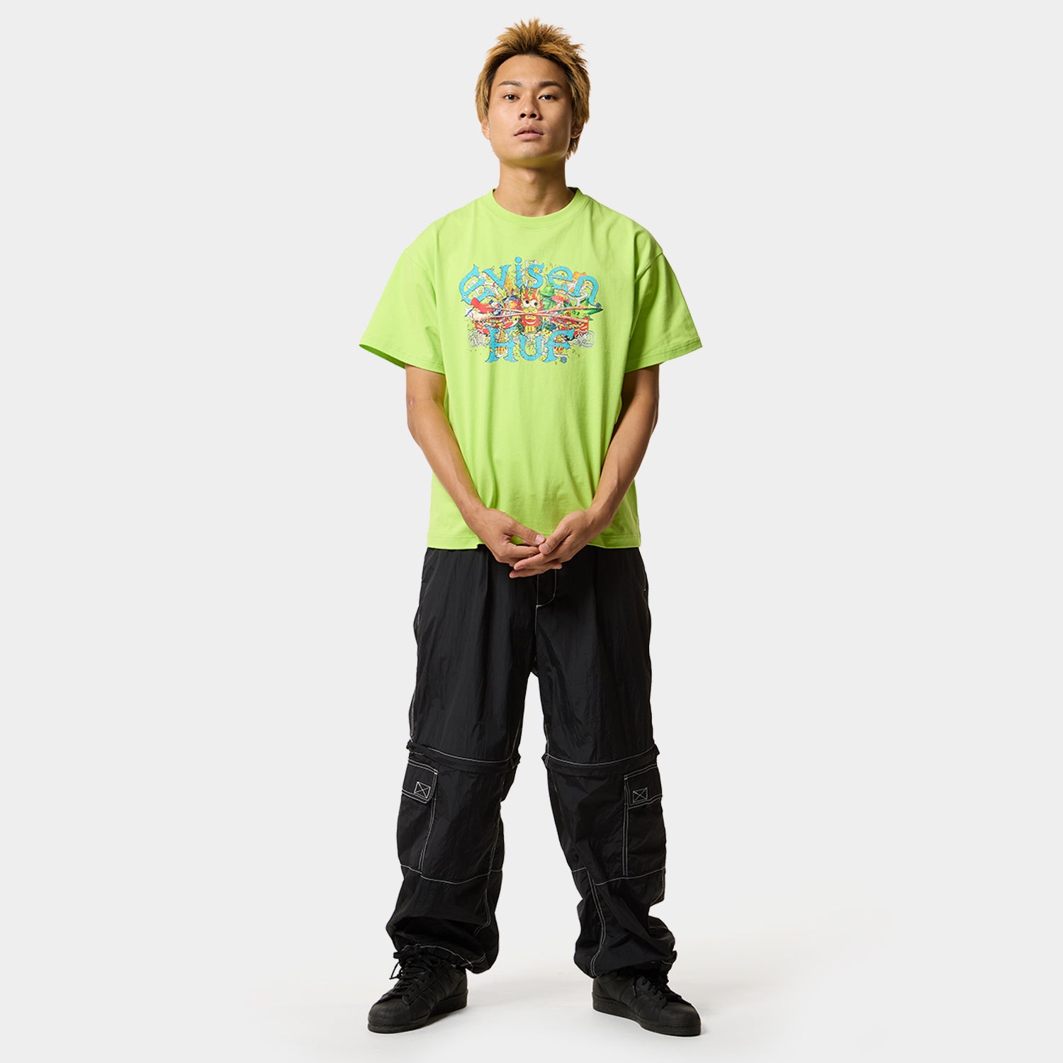 HUF (ハフ) Worldwide JP /T-SHIRTS(Tシャツ)/ HUF X EVISEN SKATEBOARDS DRAGON TEE商品 / BLACK