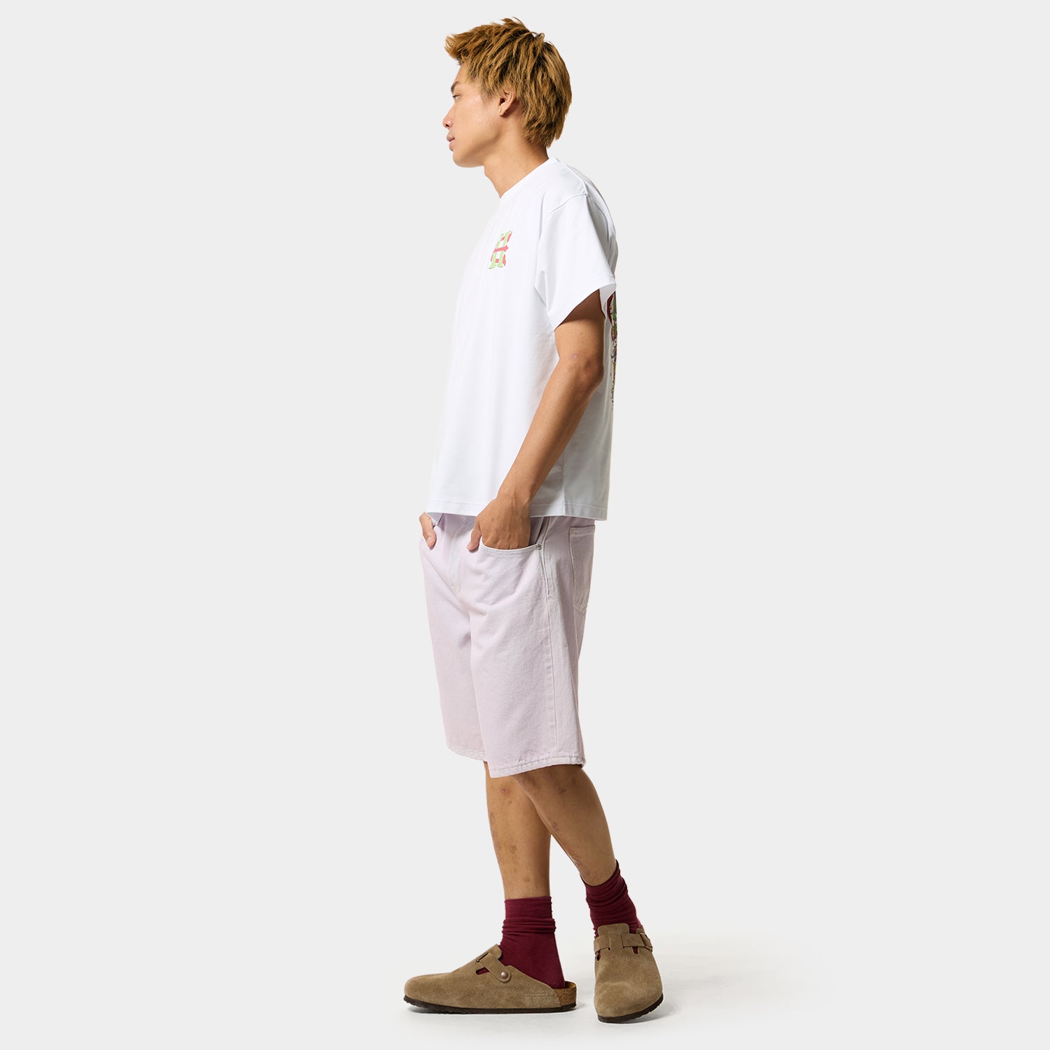 HUF (ハフ) Worldwide JP /T-SHIRTS(Tシャツ)/ HUF X EVISEN SKATEBOARDS HUF ALLSTAR TEE商品 / PURPLE