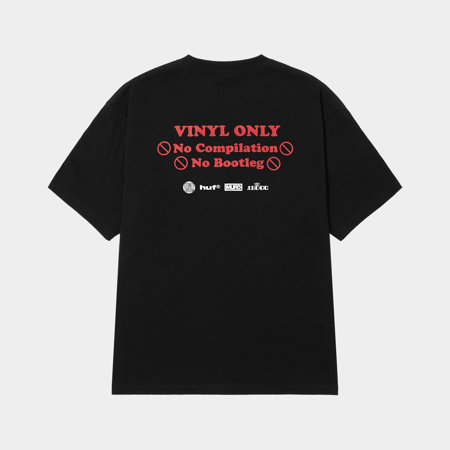 HUF (ハフ) Worldwide JP /T-SHIRTS(Tシャツ)/ HUF X STONES THROW X MURO X J.ROCC TEE - WITH "DIGGIN MORE HEAT” CASSETTE商品 / BLACK