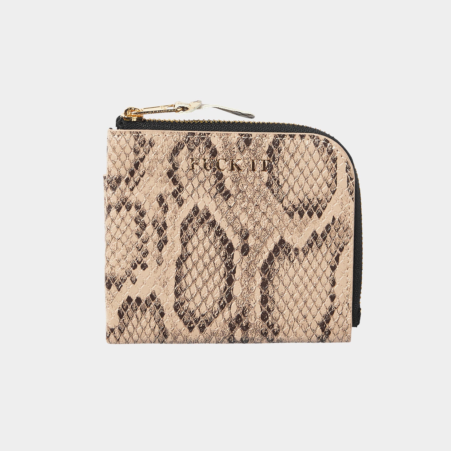 HUF (ハフ) Worldwide JP /OTHERS（その他アクセサリー）/ FUCK IT SNAKESKIN WALLET商品 / BROWN