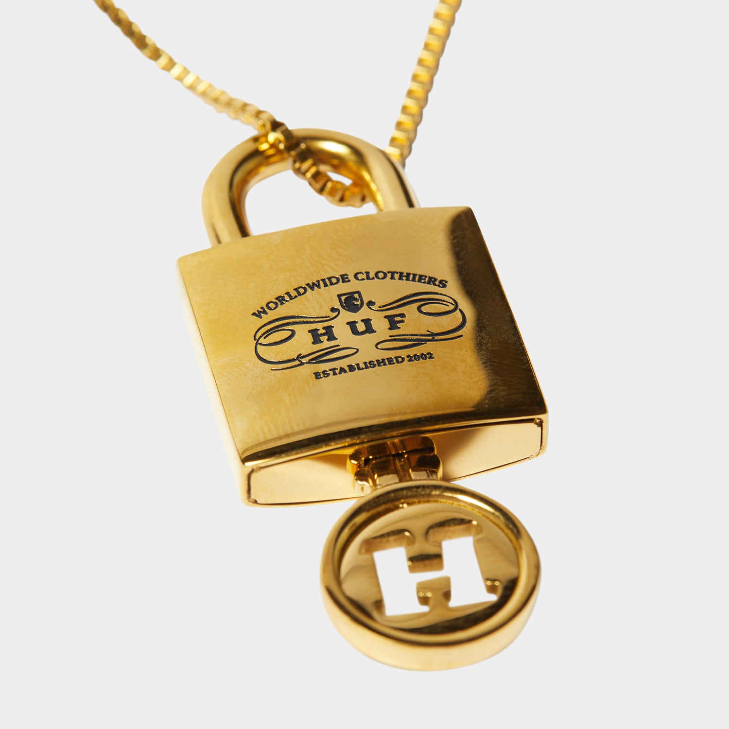 HUF (ハフ) Worldwide JP /JEWELRY（ジュエリー）/ LOCK &amp; KEY PENDANT商品 / GOLD