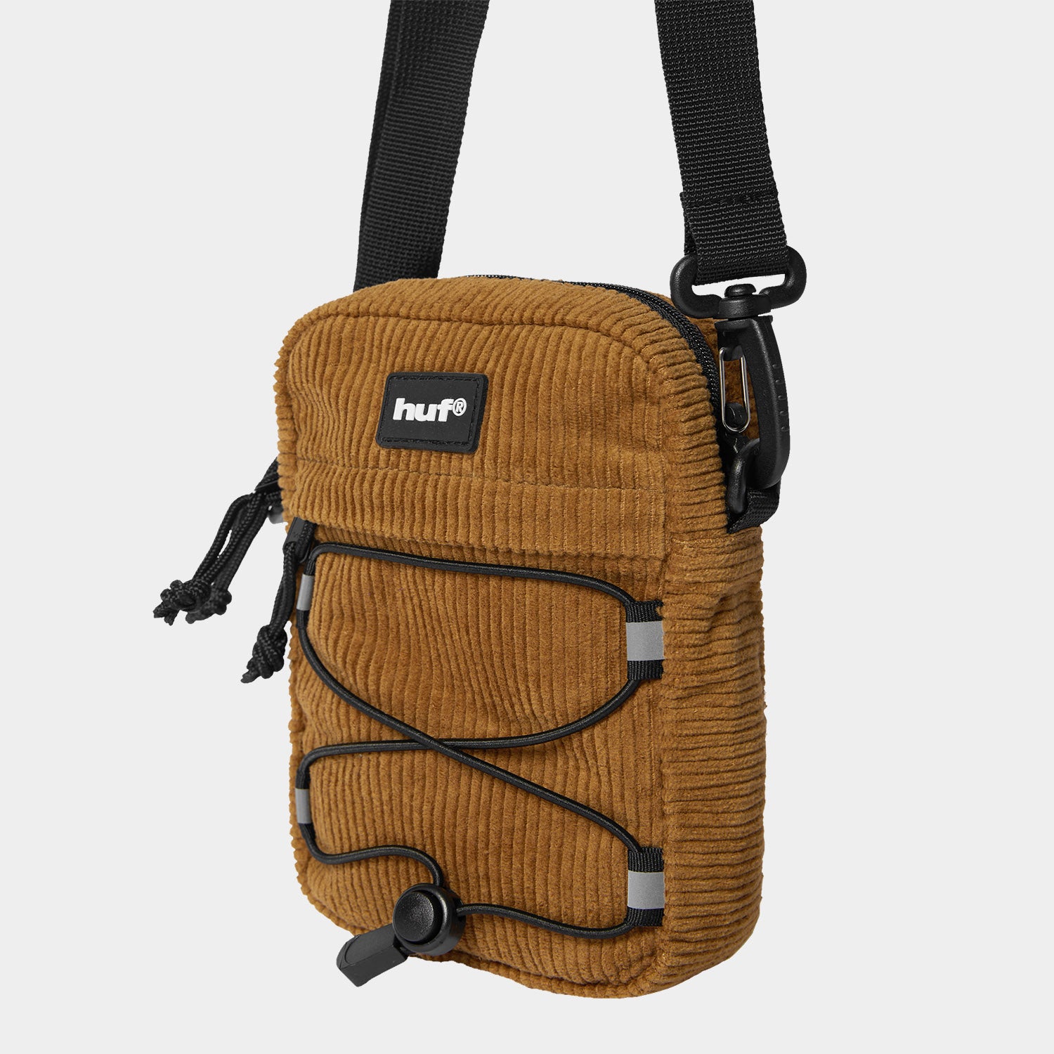 HUF (ハフ) Worldwide JP /BAGS（バッグ）/ CORDUROY BOWERY SIDE BAG商品 / DARK BERRY