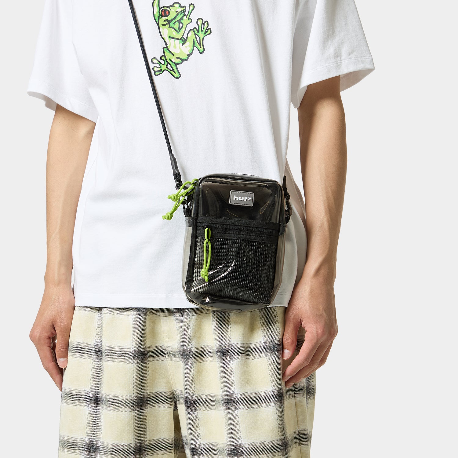 HUF (ハフ) Worldwide JP /BAGS（バッグ）/ MERCER TRANSPARENT SIDE BAG商品 / ORANGE