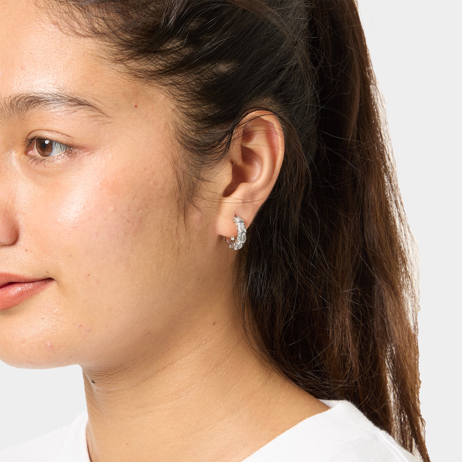 HUF (ハフ) Worldwide JP /JEWELRY（ジュエリー）/ PLANTLIFE HOOP PIERCE商品 / SILVER