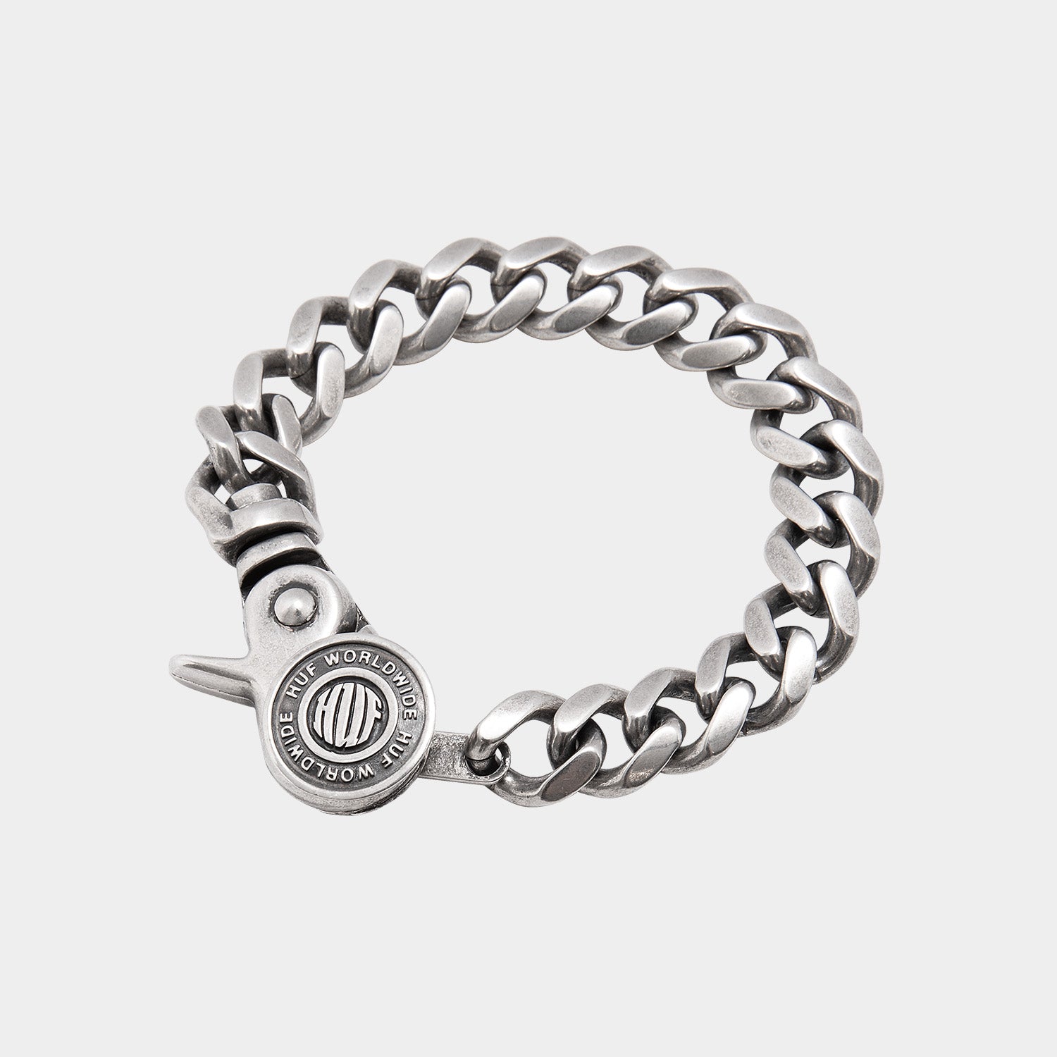 HUF (ハフ) Worldwide JP /JEWELRY（ジュエリー）/ BUTTON UP CLIP BRACELET商品 / SILVER