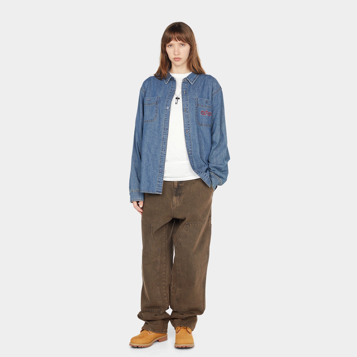 HUF (ハフ) Worldwide JP /TOPS & SHIRTS（トップス&シャツ）/ WORLDWIDE CLOTHIERS DENIM SHIRT商品 / INDIGO