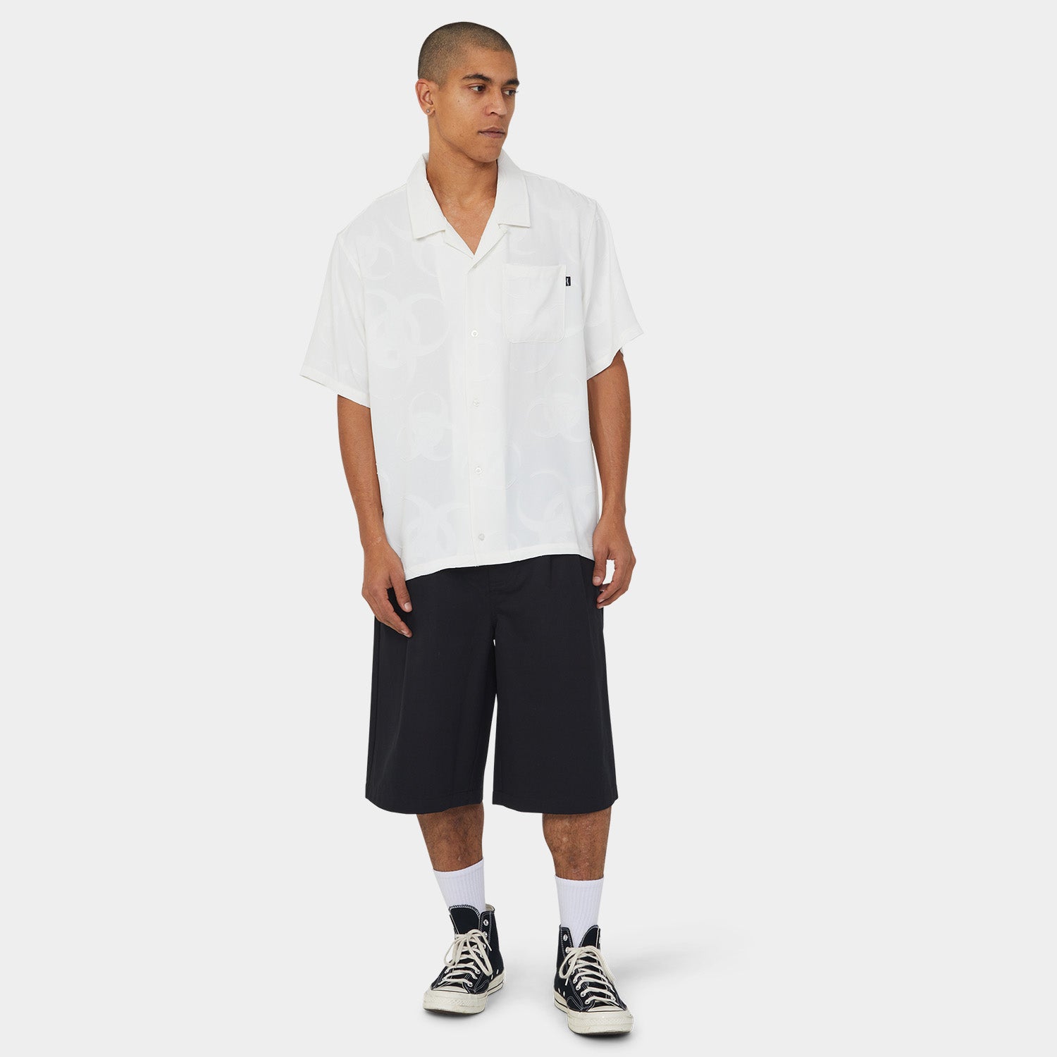 HUF (ハフ) Worldwide JP /TOPS & SHIRTS（トップス&シャツ）/ SECTOR JACQUARD SHIRT商品 / DARK BERRY