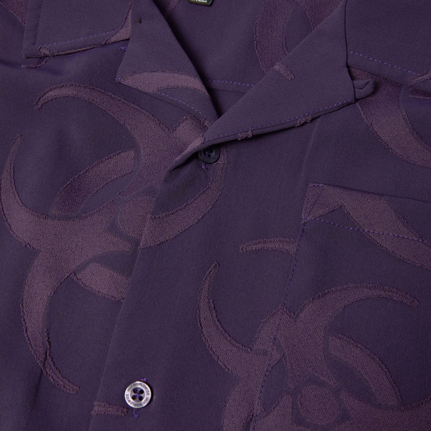 HUF (ハフ) Worldwide JP /TOPS & SHIRTS（トップス&シャツ）/ SECTOR JACQUARD SHIRT商品 / DARK BERRY