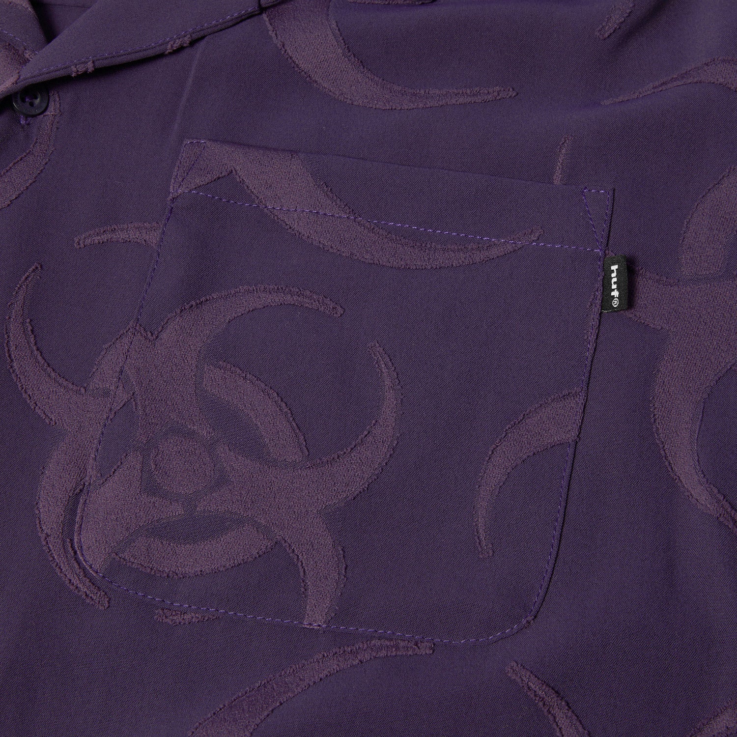 HUF (ハフ) Worldwide JP /TOPS & SHIRTS（トップス&シャツ）/ SECTOR JACQUARD SHIRT商品 / DARK BERRY