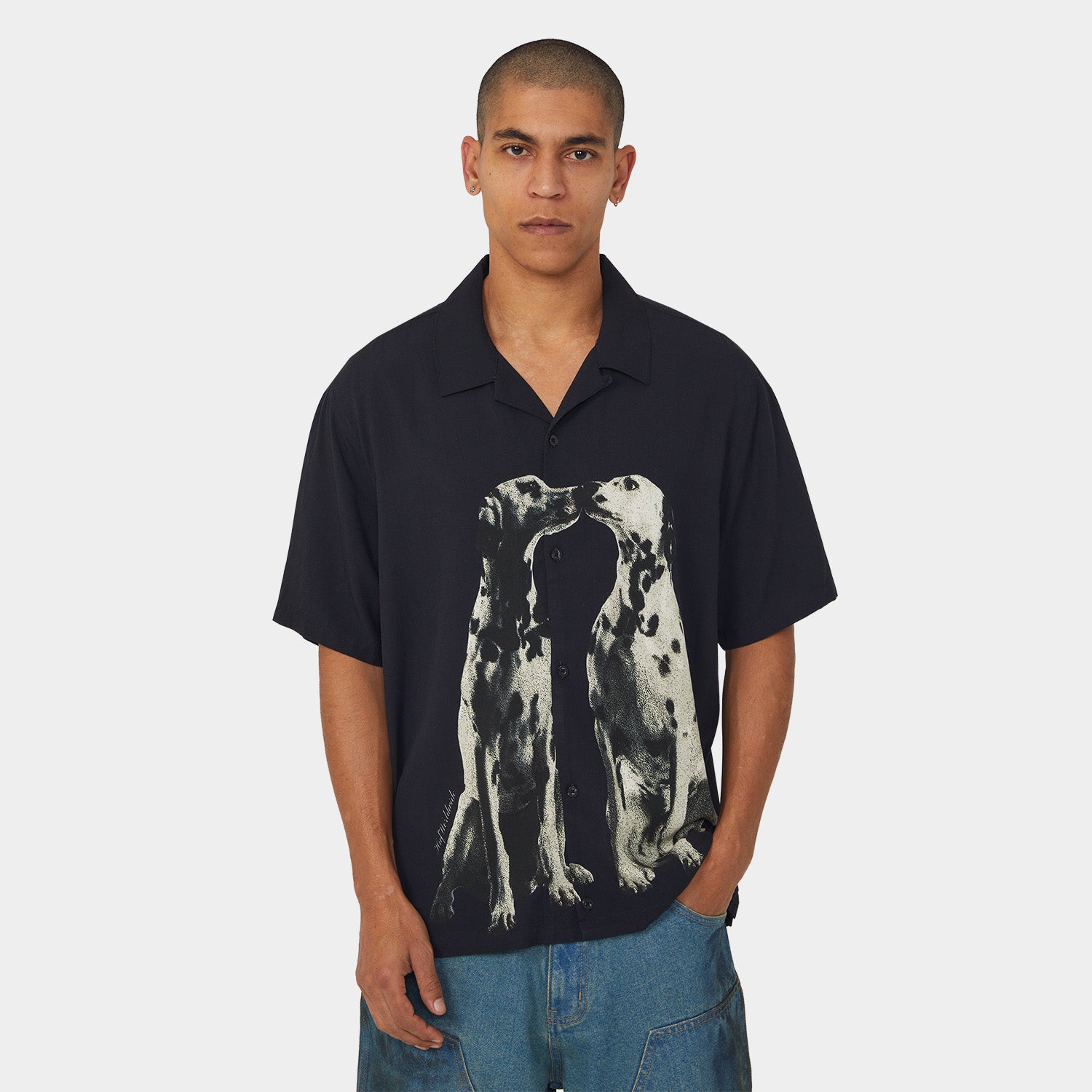 HUF (ハフ) Worldwide JP /TOPS & SHIRTS（トップス&シャツ）/ DOGGED RESORT SHIRT商品 / BLACK