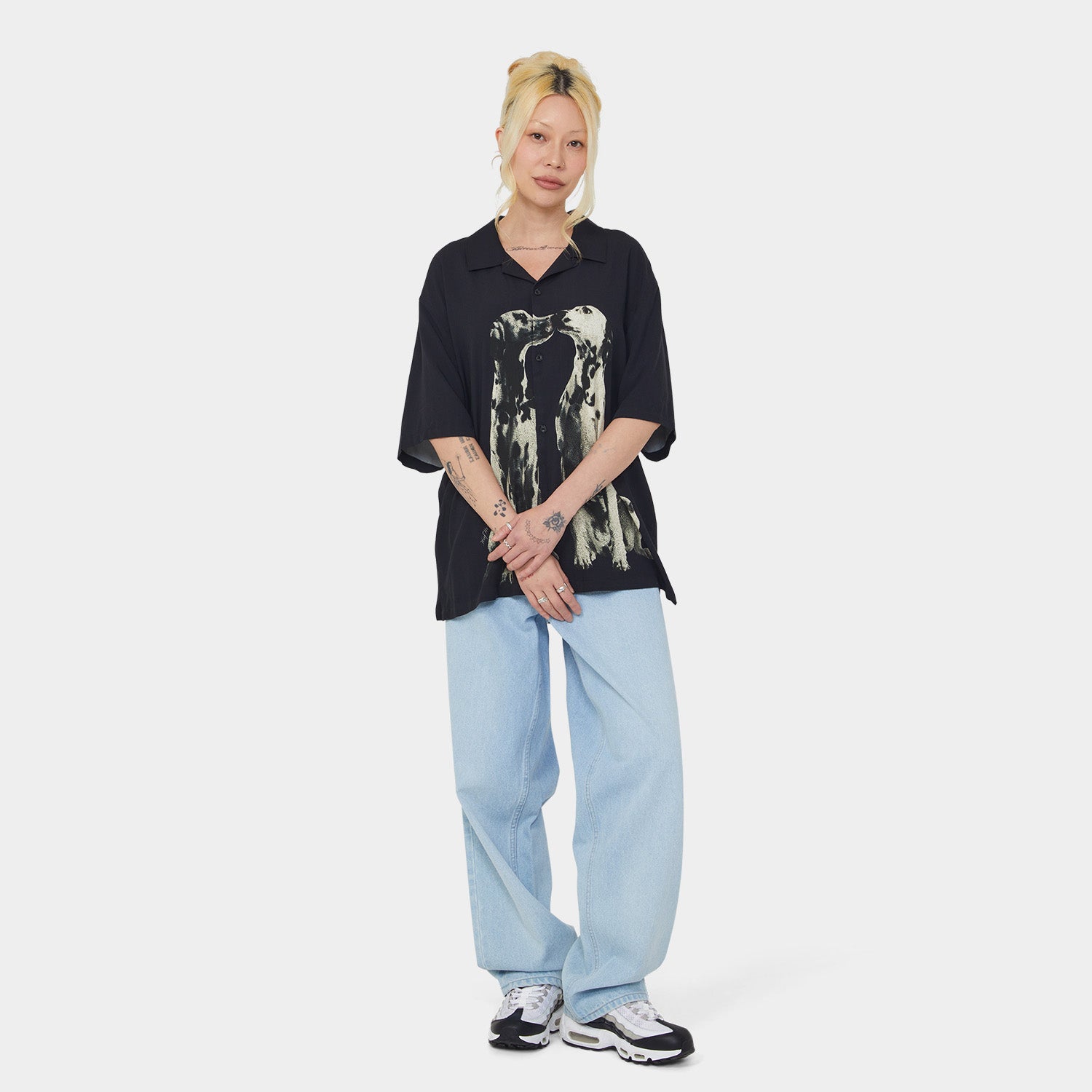 HUF (ハフ) Worldwide JP /TOPS & SHIRTS（トップス&シャツ）/ DOGGED RESORT SHIRT商品 / BLACK