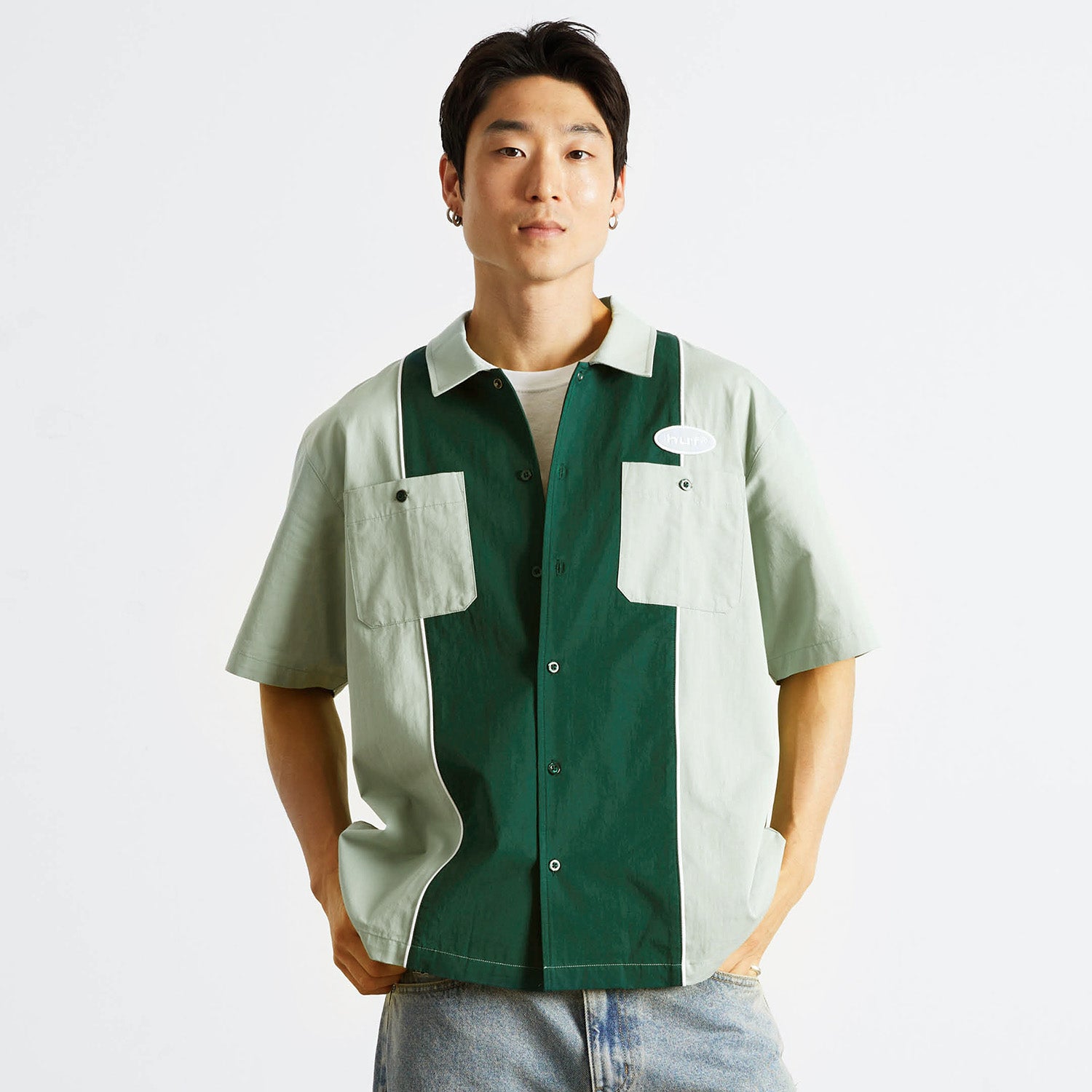HUF (ハフ) Worldwide JP /TOPS & SHIRTS（トップス&シャツ）/ URETHANE WORK SHIRT商品 / BLACK