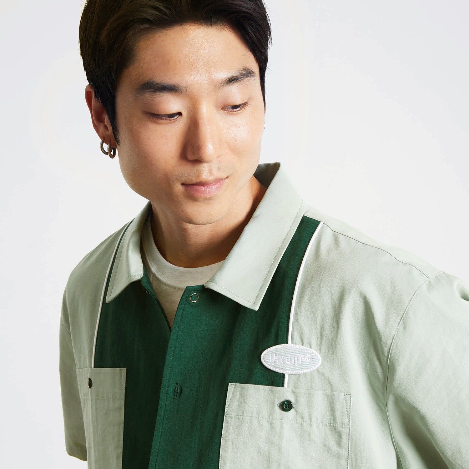 HUF (ハフ) Worldwide JP /TOPS & SHIRTS（トップス&シャツ）/ URETHANE WORK SHIRT商品 / BLACK