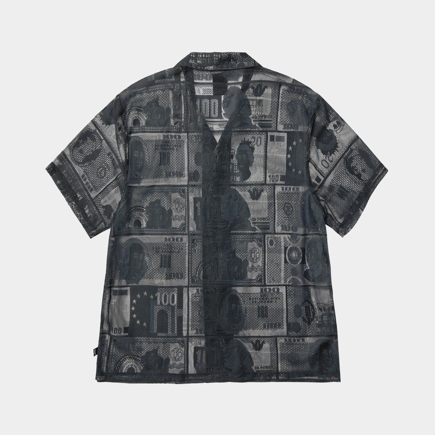 HUF (ハフ) Worldwide JP /TOPS & SHIRTS（トップス&シャツ）/ GLOBAL CURRENCY LACE SHIRT商品 / BLACK