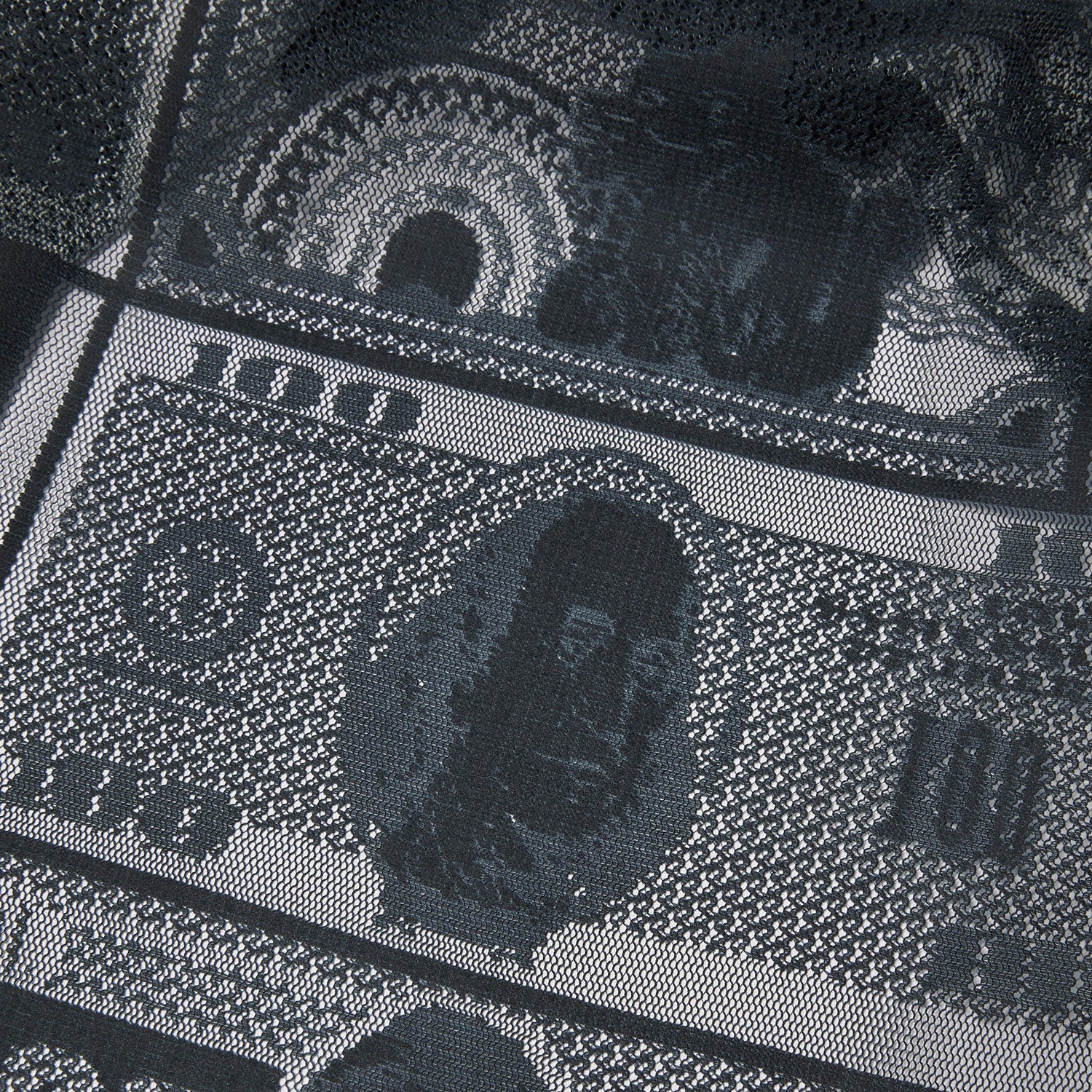 HUF (ハフ) Worldwide JP /TOPS & SHIRTS（トップス&シャツ）/ GLOBAL CURRENCY LACE SHIRT商品 / BLACK