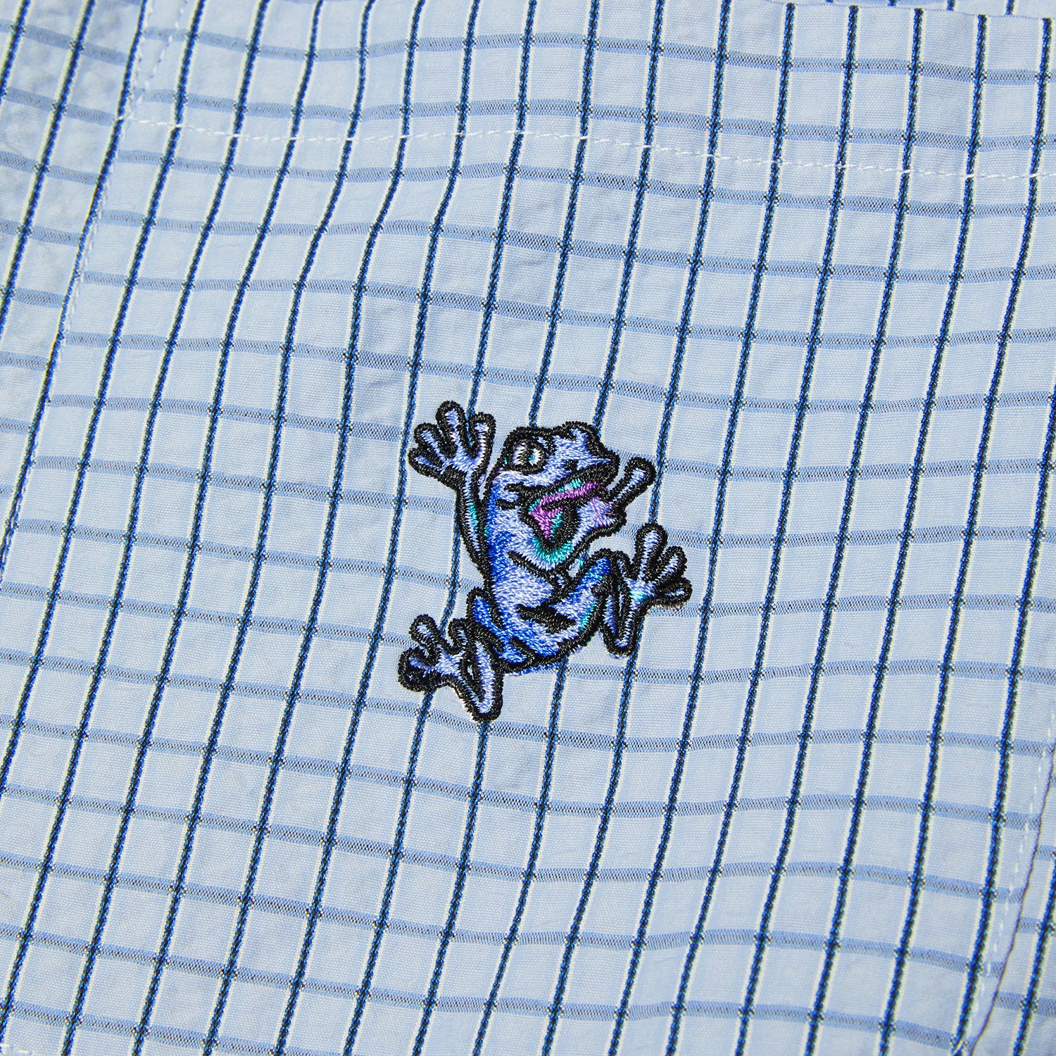 HUF (ハフ) Worldwide JP /T-SHIRTS（Tシャツ）/ STUCK ON YOU PLAID SHIRT商品 / ICE BLUE