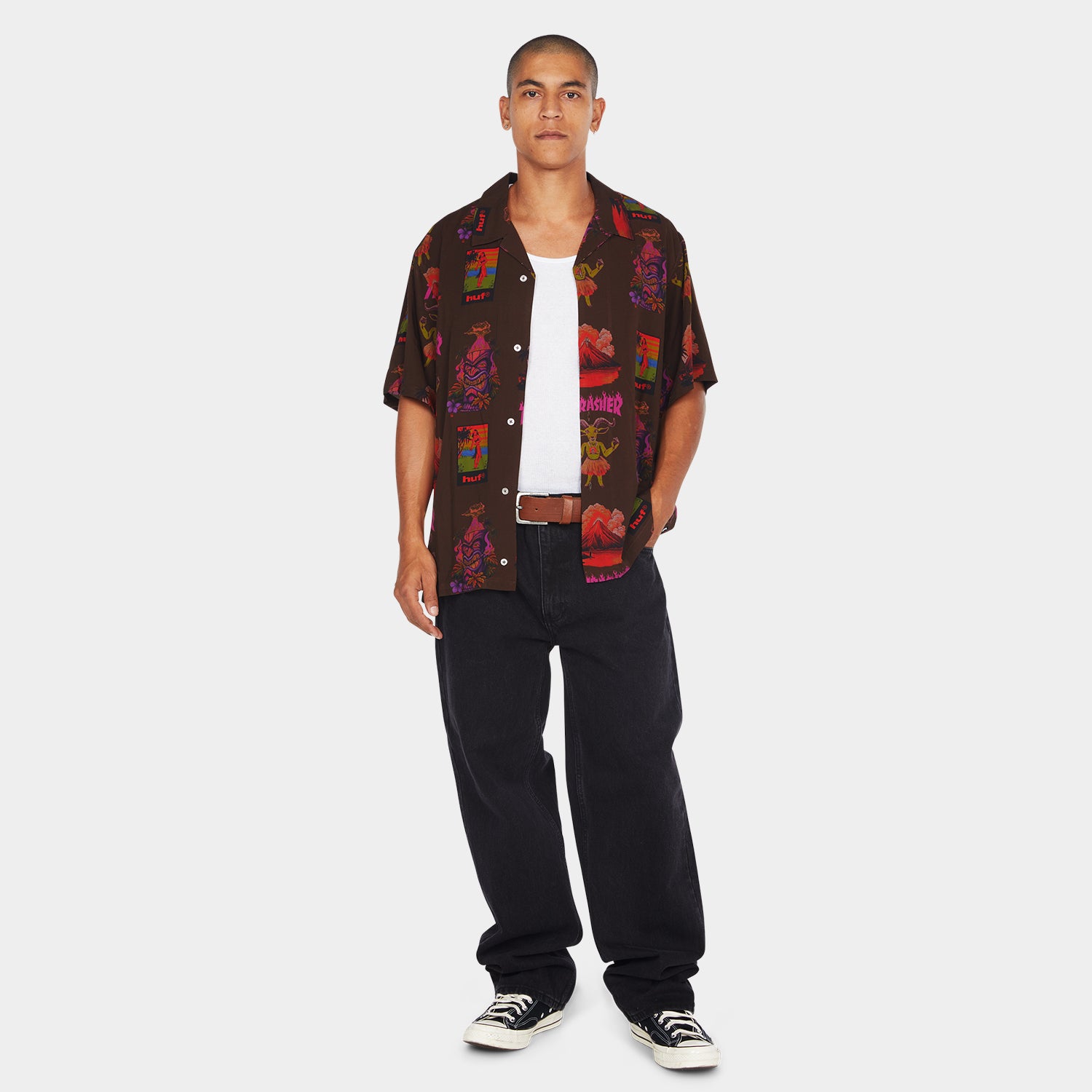 HUF (ハフ) Worldwide JP /TOPS & SHIRTS（トップス&シャツ）/ HUF X THRASHER HAWAIIAN SHIRT商品 / MULTI