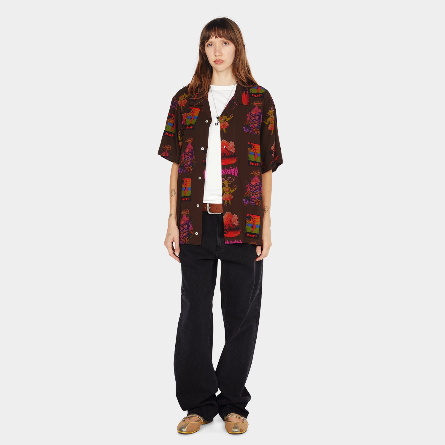 HUF (ハフ) Worldwide JP /TOPS & SHIRTS（トップス&シャツ）/ HUF X THRASHER HAWAIIAN SHIRT商品 / MULTI