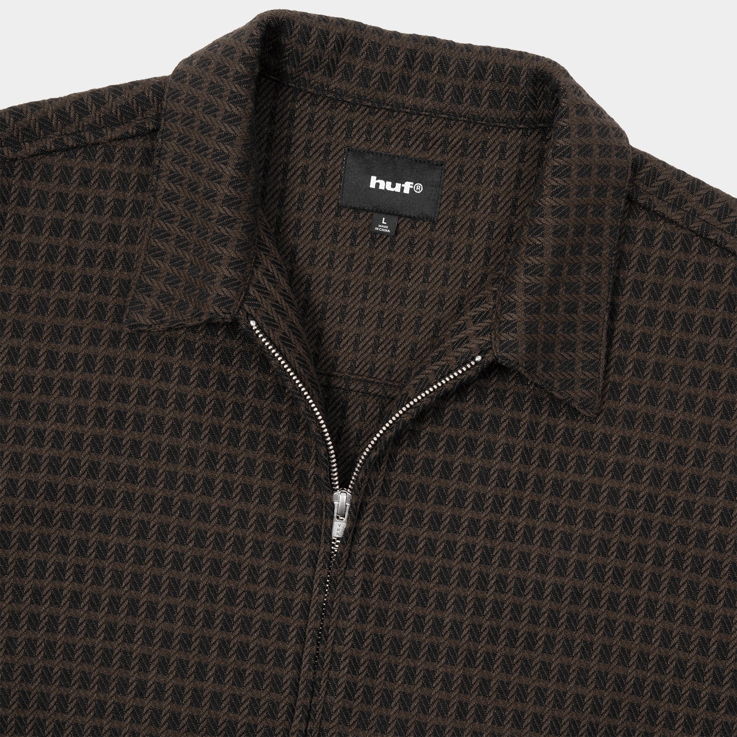 HUF (ハフ) Worldwide JP /TOPS & SHIRTS（トップス&シャツ）/ WAFFLE WEAVING ZIP LS SHIRT商品 / DESERT