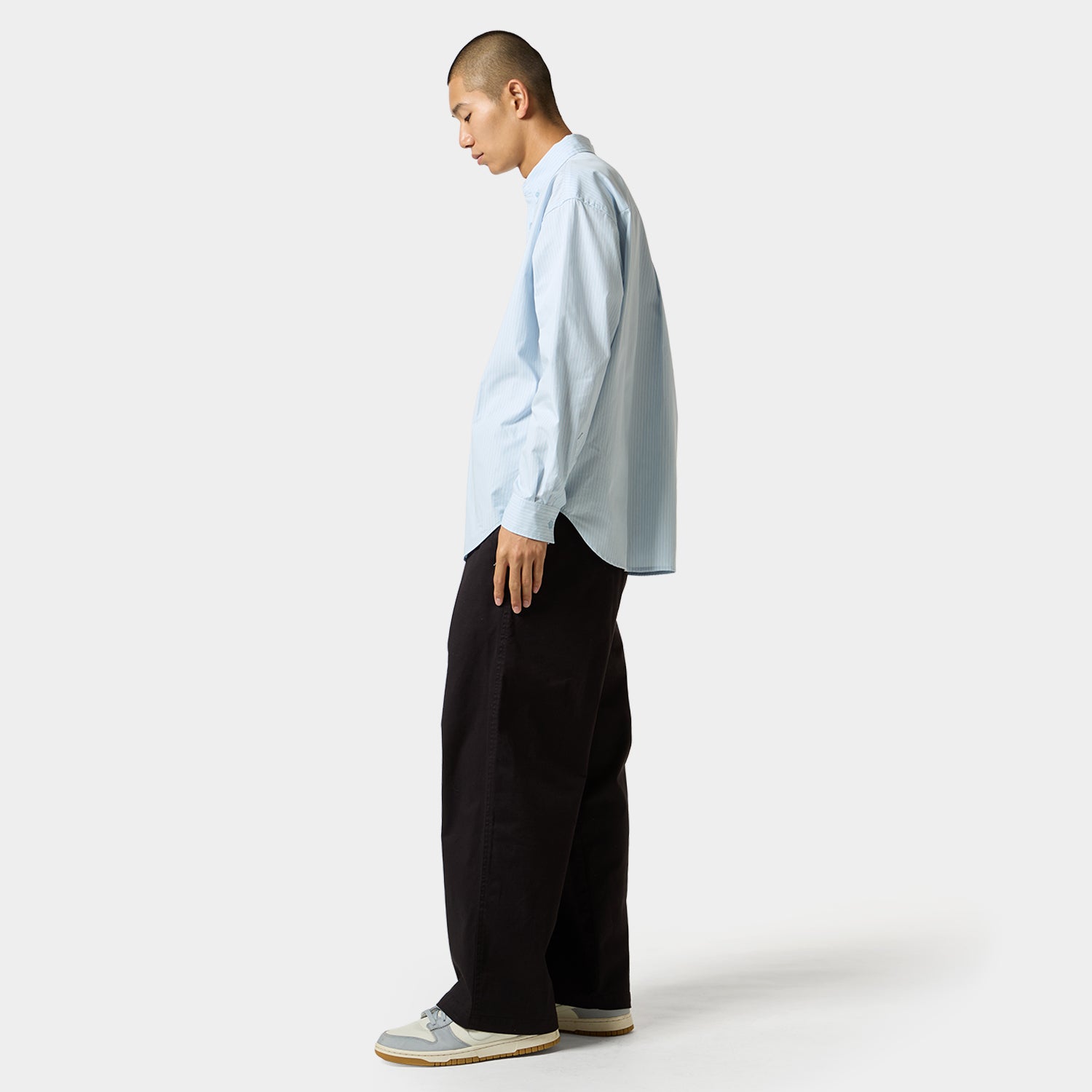 HUF (ハフ) Worldwide JP /TOPS & SHIRTS（トップス&シャツ）/ MEGABLAST STRIPE LS SHIRT商品 / BLUE STRIPE